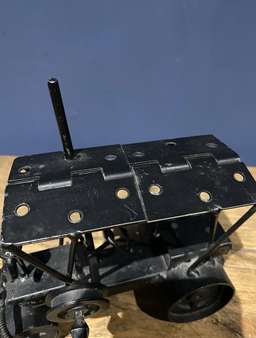 Scratch Built Out Of Old Hinges And Metal , Steam Engine