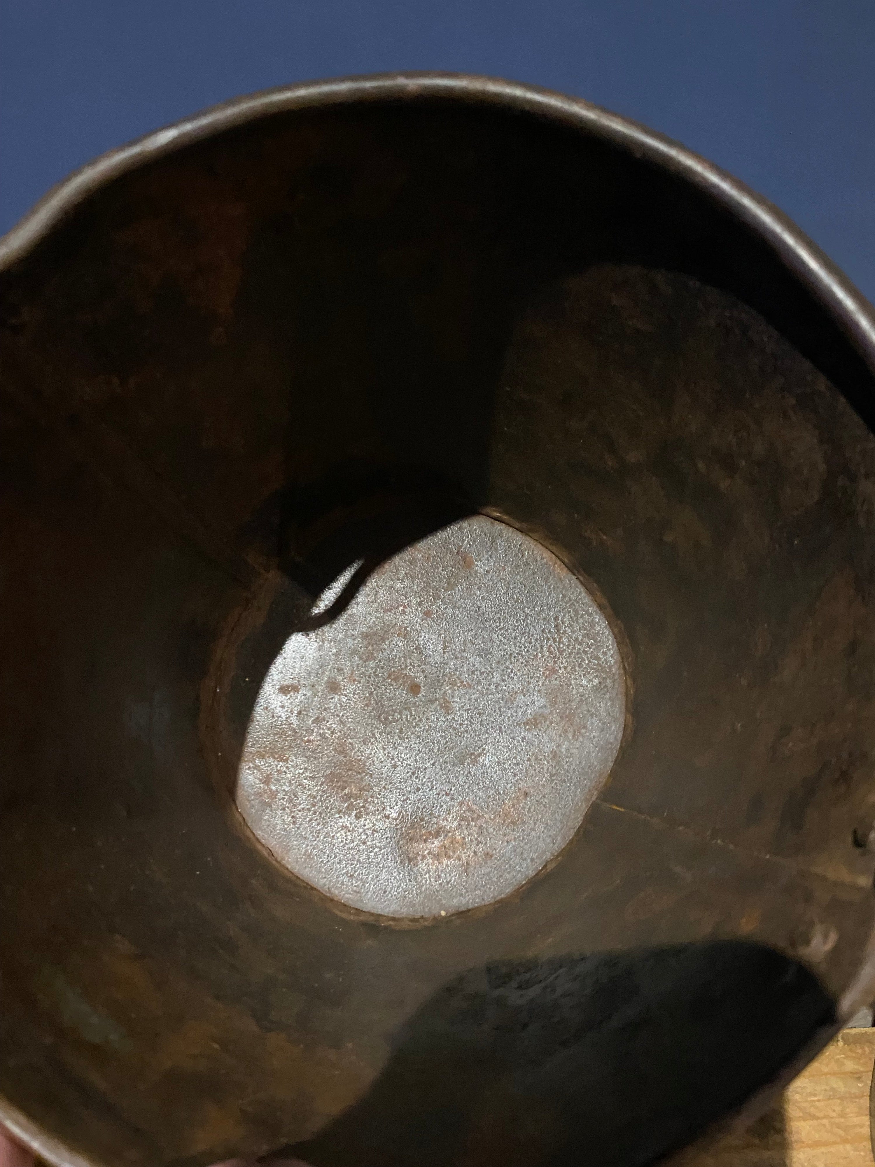 3 X Vintage Galvanised Buckets , Medium
