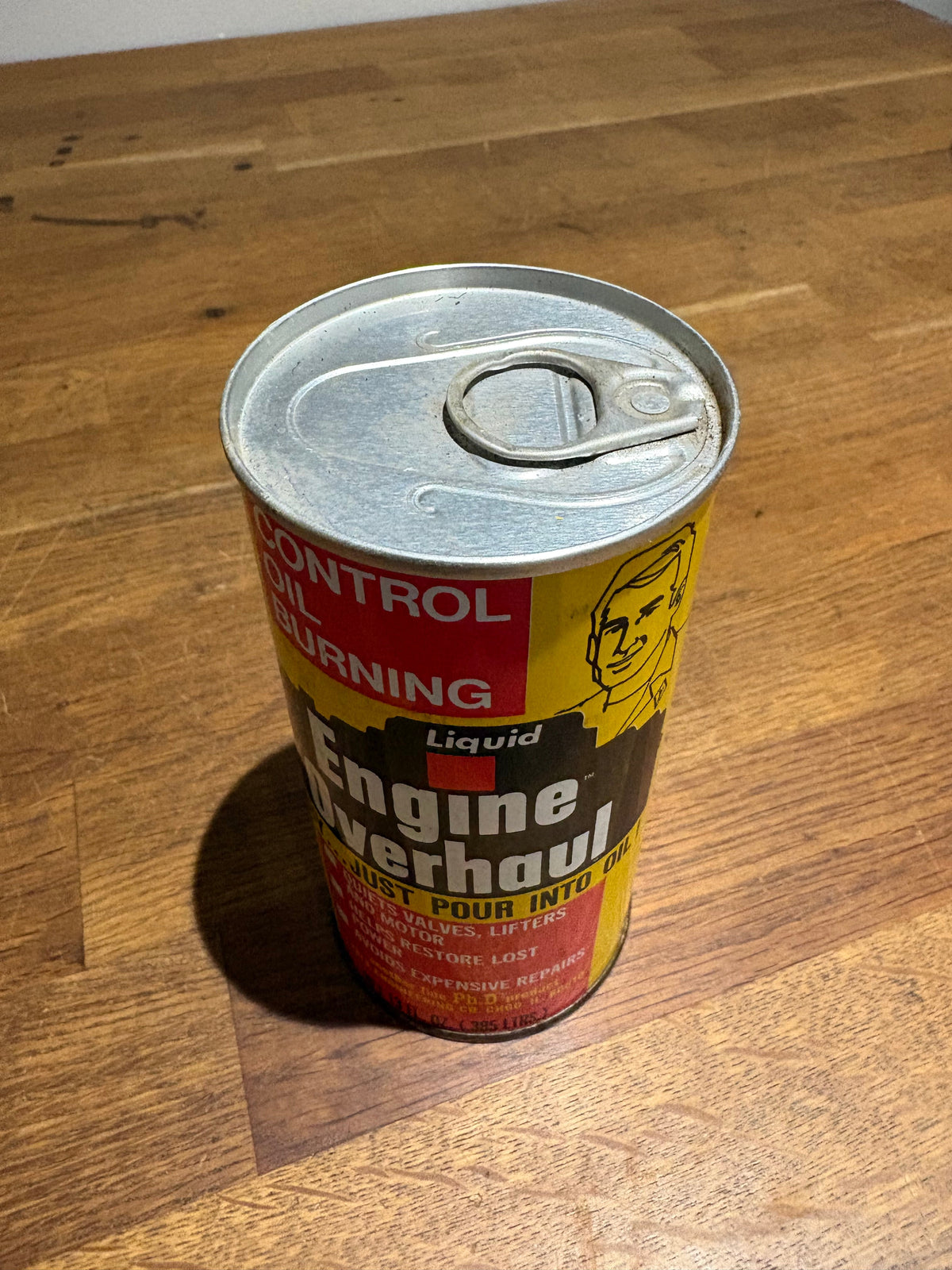 Vintage Liquid Engine Overhaul Can / Oil Can . Ph.d Product , Yale Engineering