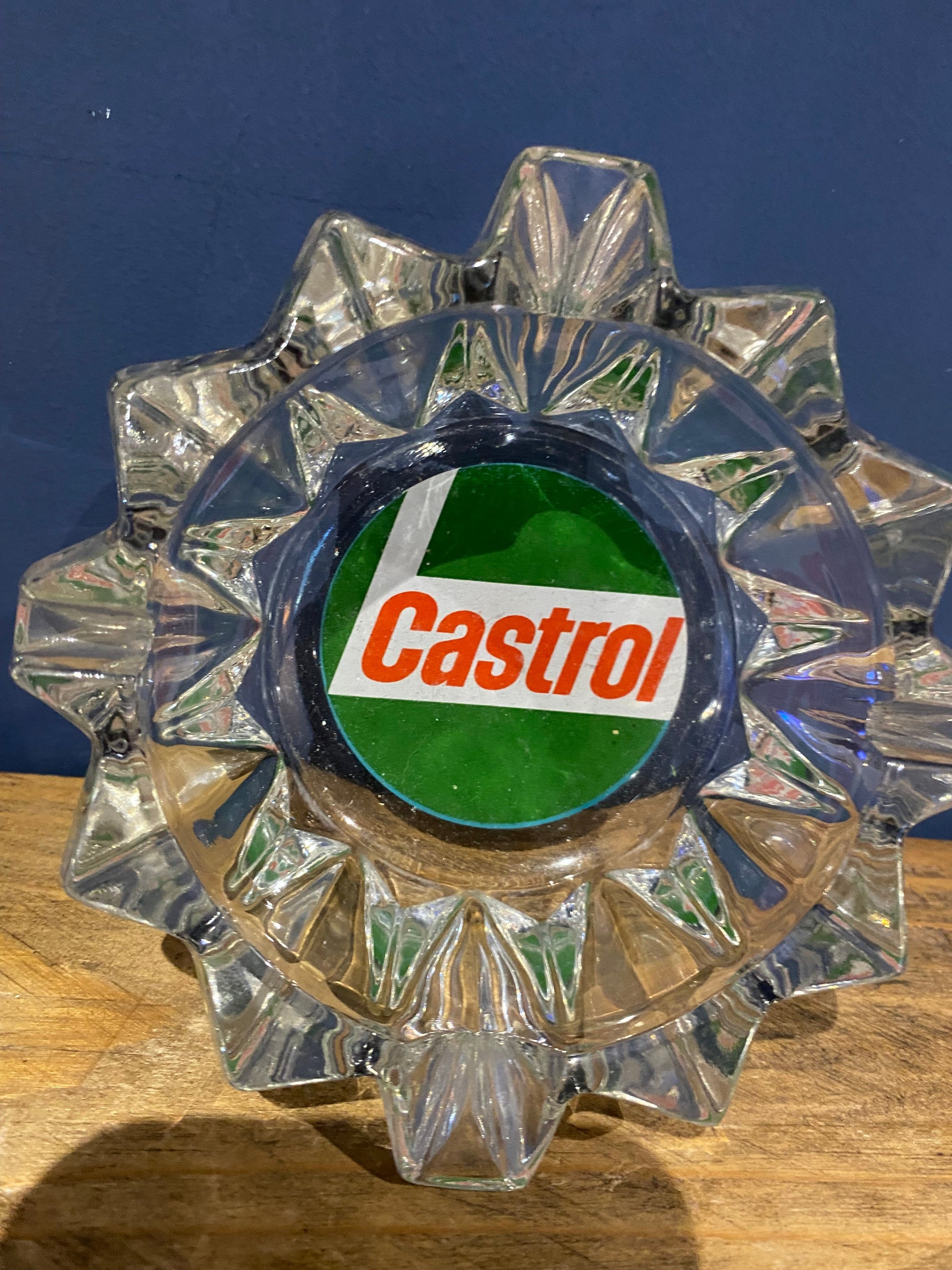 Castrol Glass Ashtray , Petroliana , Motoring Collectable