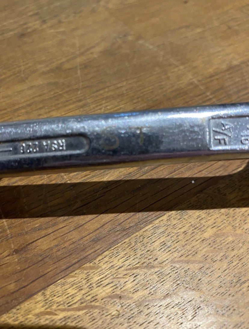 Vintage King Dick Ring Spanner. RSA226, 13/16 Af + 7/8 Af