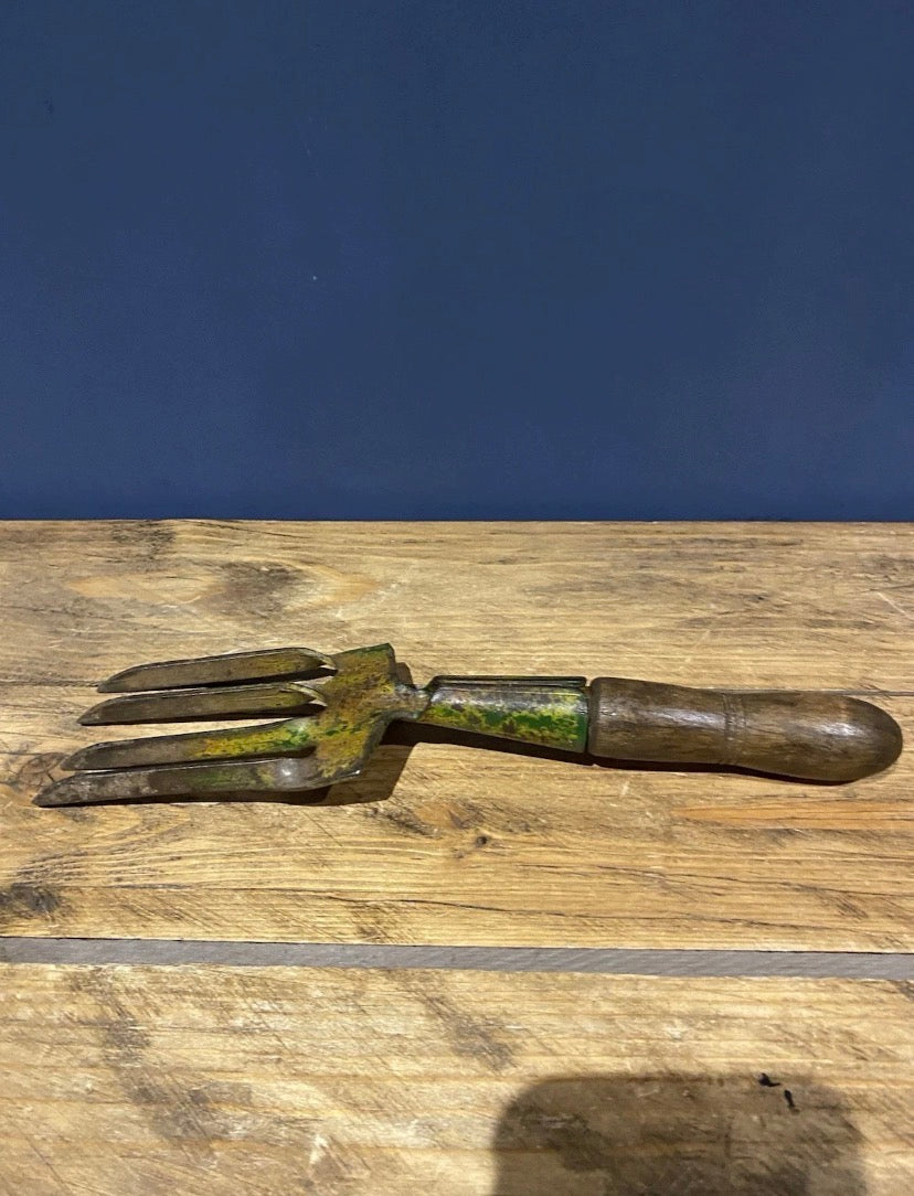 Vintage Hand Garden Fork , Hand Tool