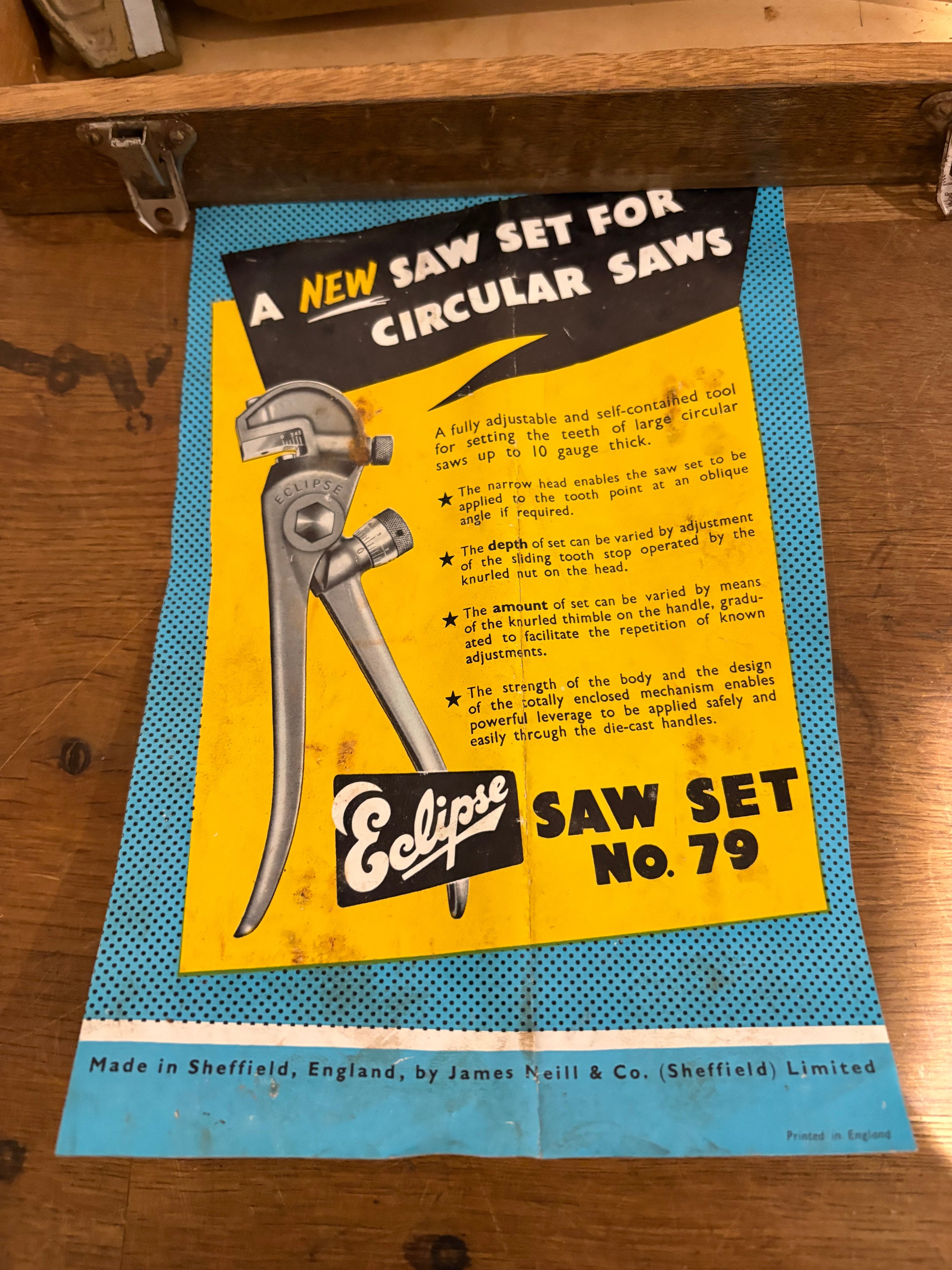 Vintage Eclipse No79 Saw Set . .