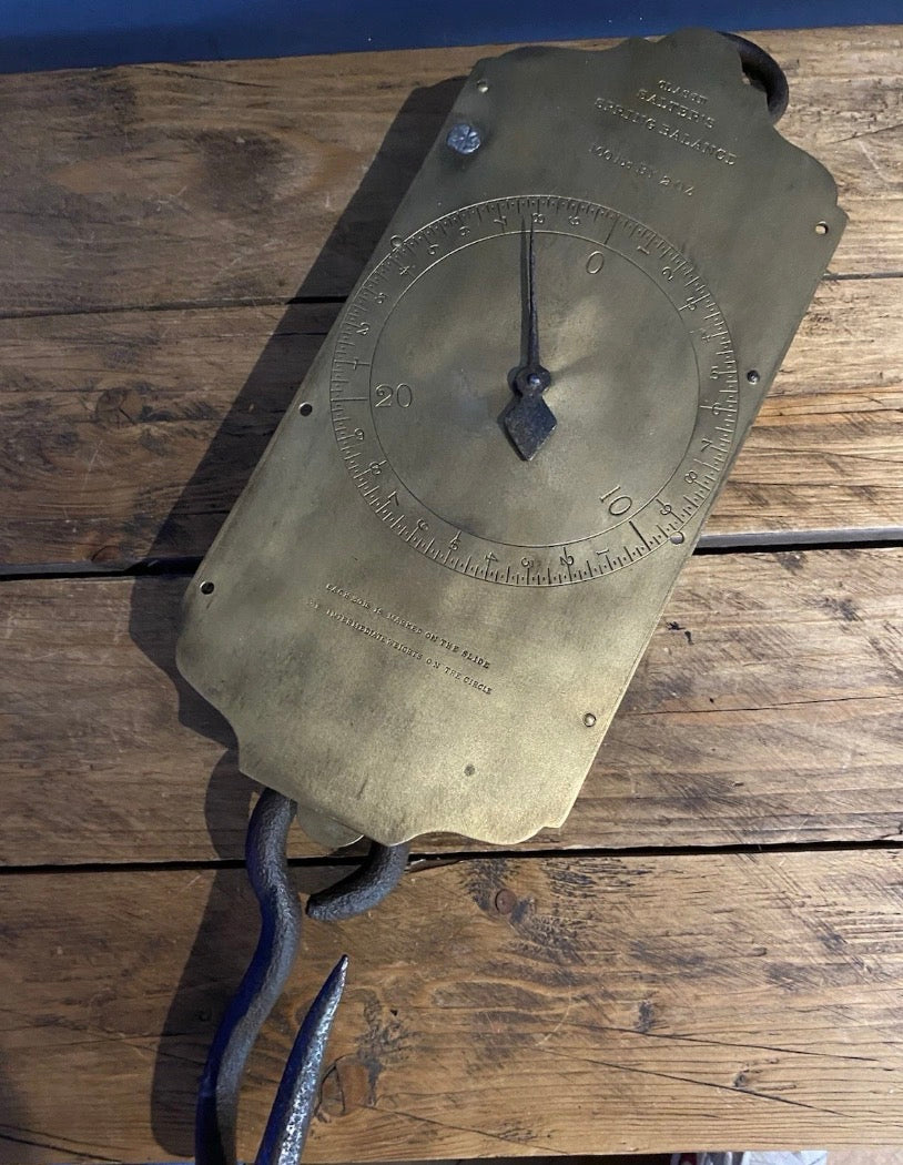 Vintage Salters Class II , Spring Balance 100 Lb By 2oz Hanging Scales