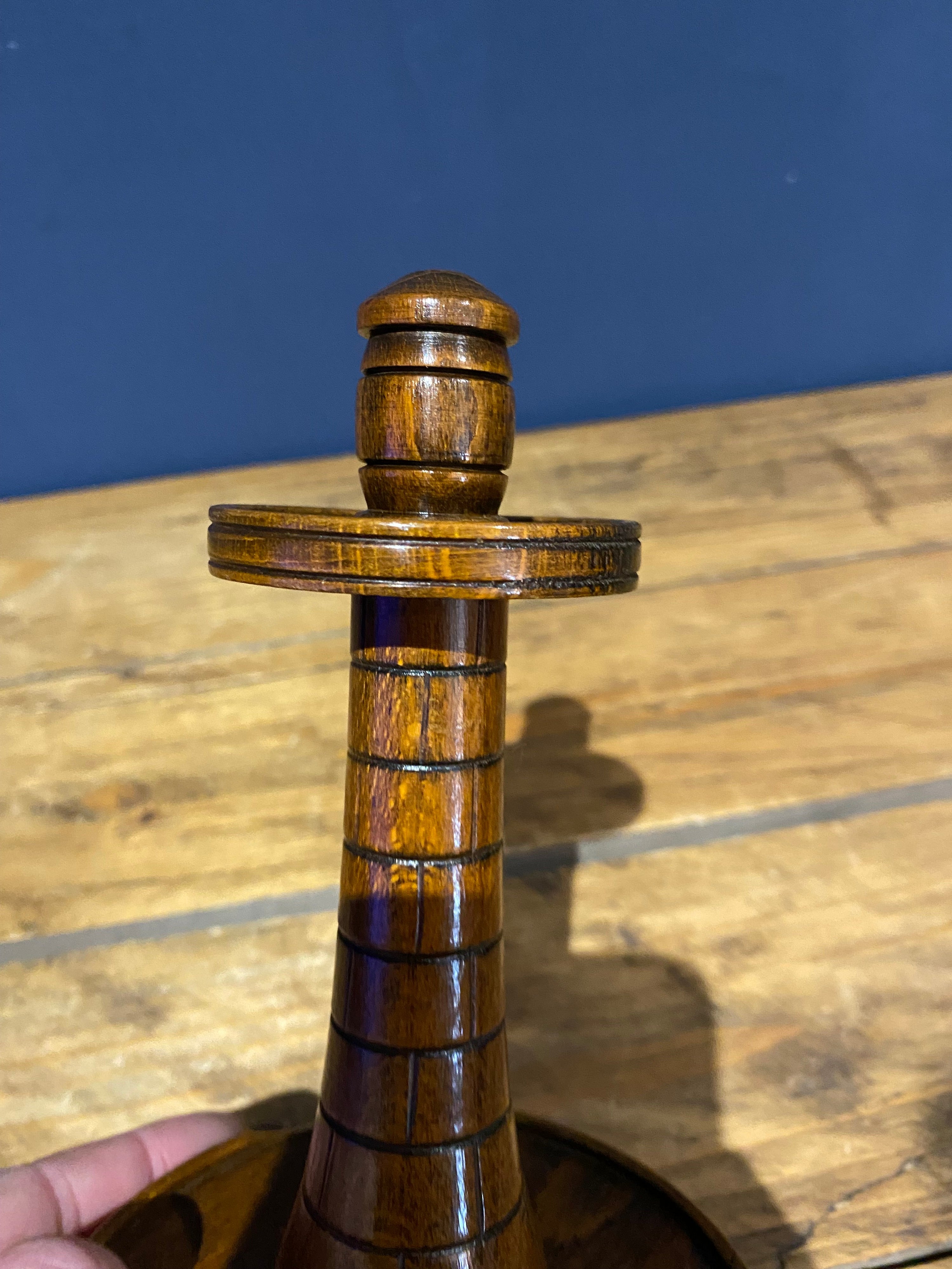 Vintage Lighthouse Pipe Holder , Wooden , Pipe Stand