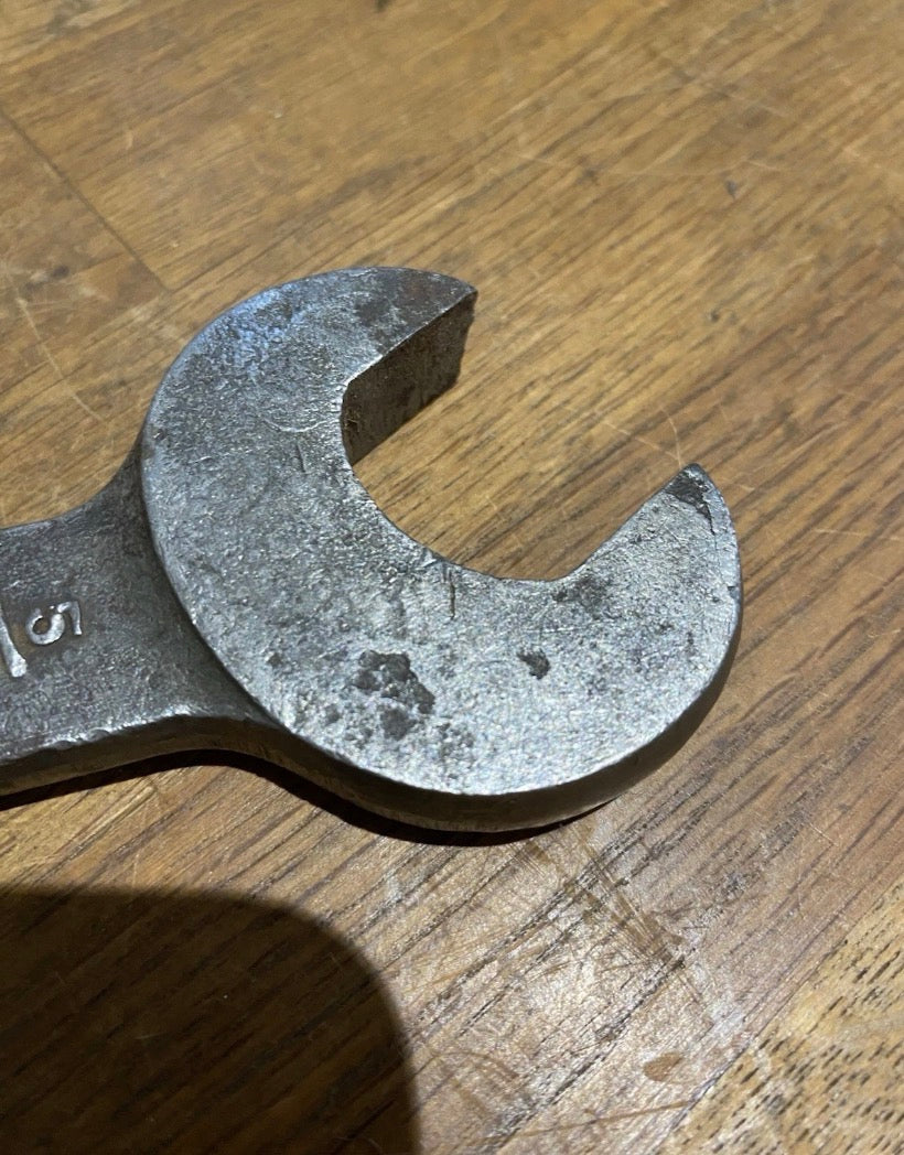 Vintage 1941 Air Ministry Spanner, 3/4 Bsw,7/8 Bsf + 5/8 Bsw, 11/16 Bsf.