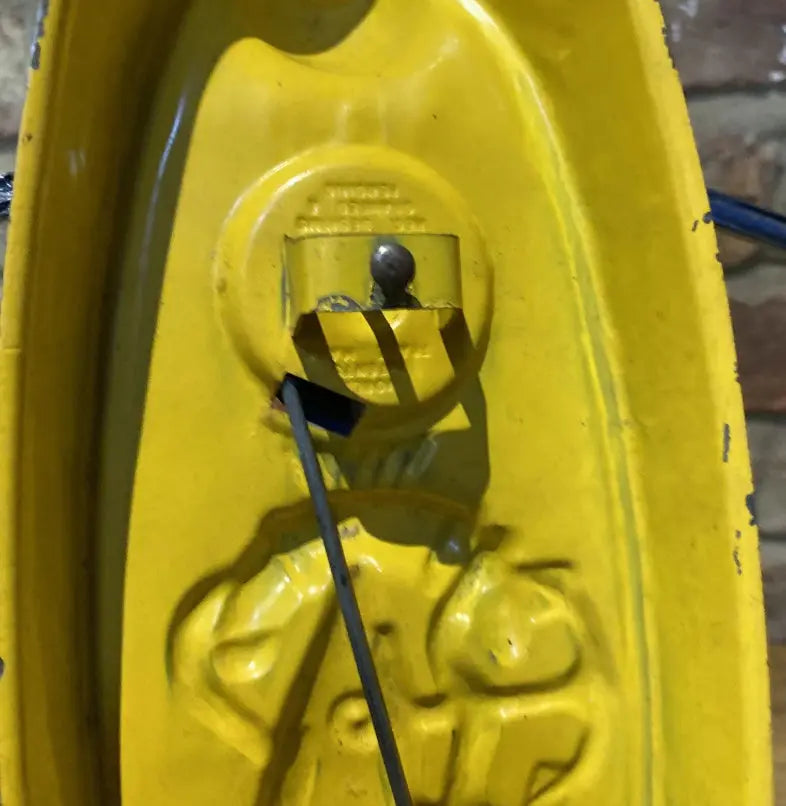 Rare Push Along Mobo Tinplate Canoe