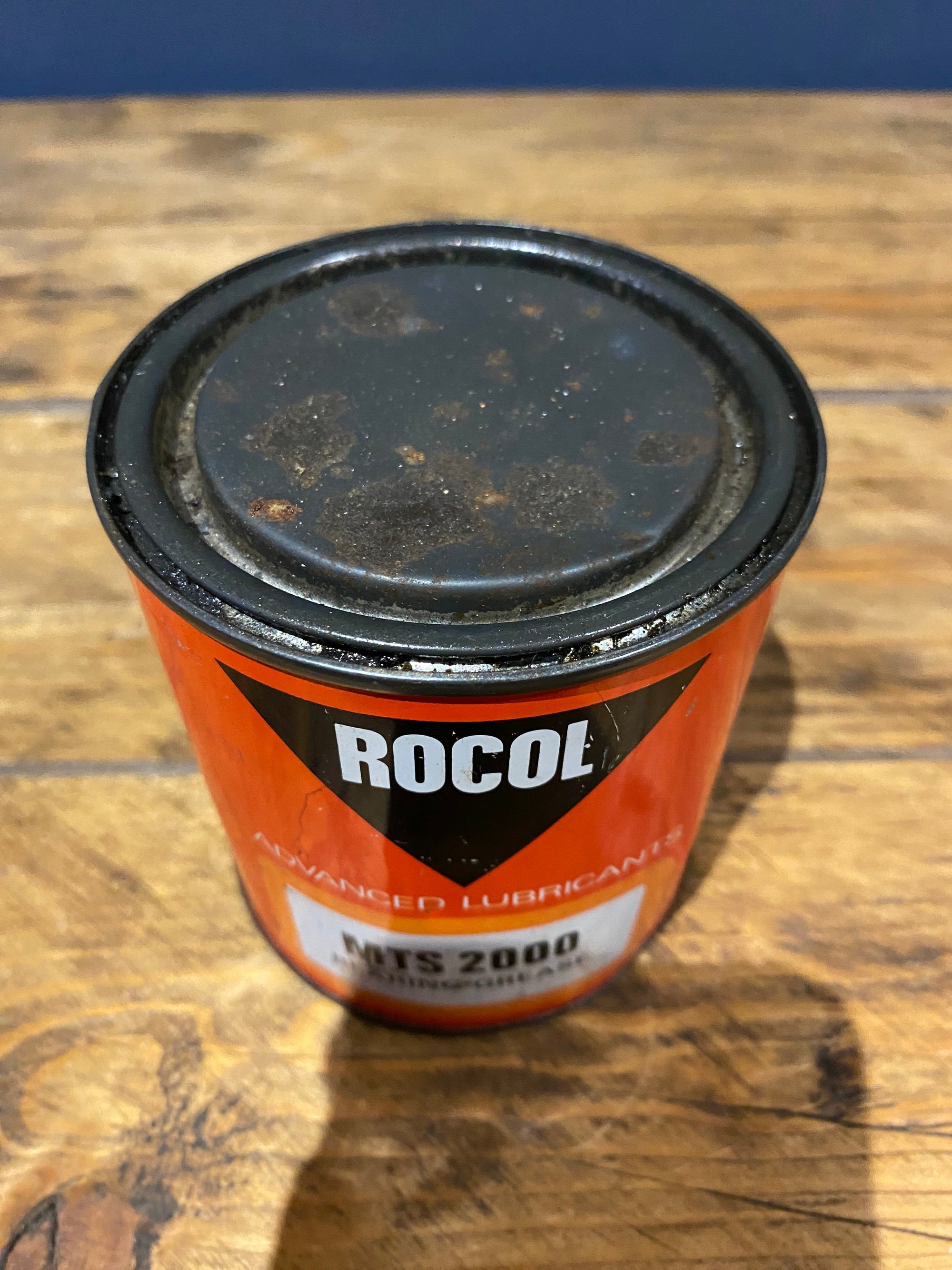 Vintage Rocol Advanced Lubricants Mts 2000 Bearing Grease Tin