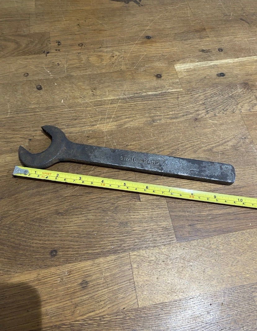 Vintage Snail Brand Spanner ,  11/16 BSW , 3/4 BSF