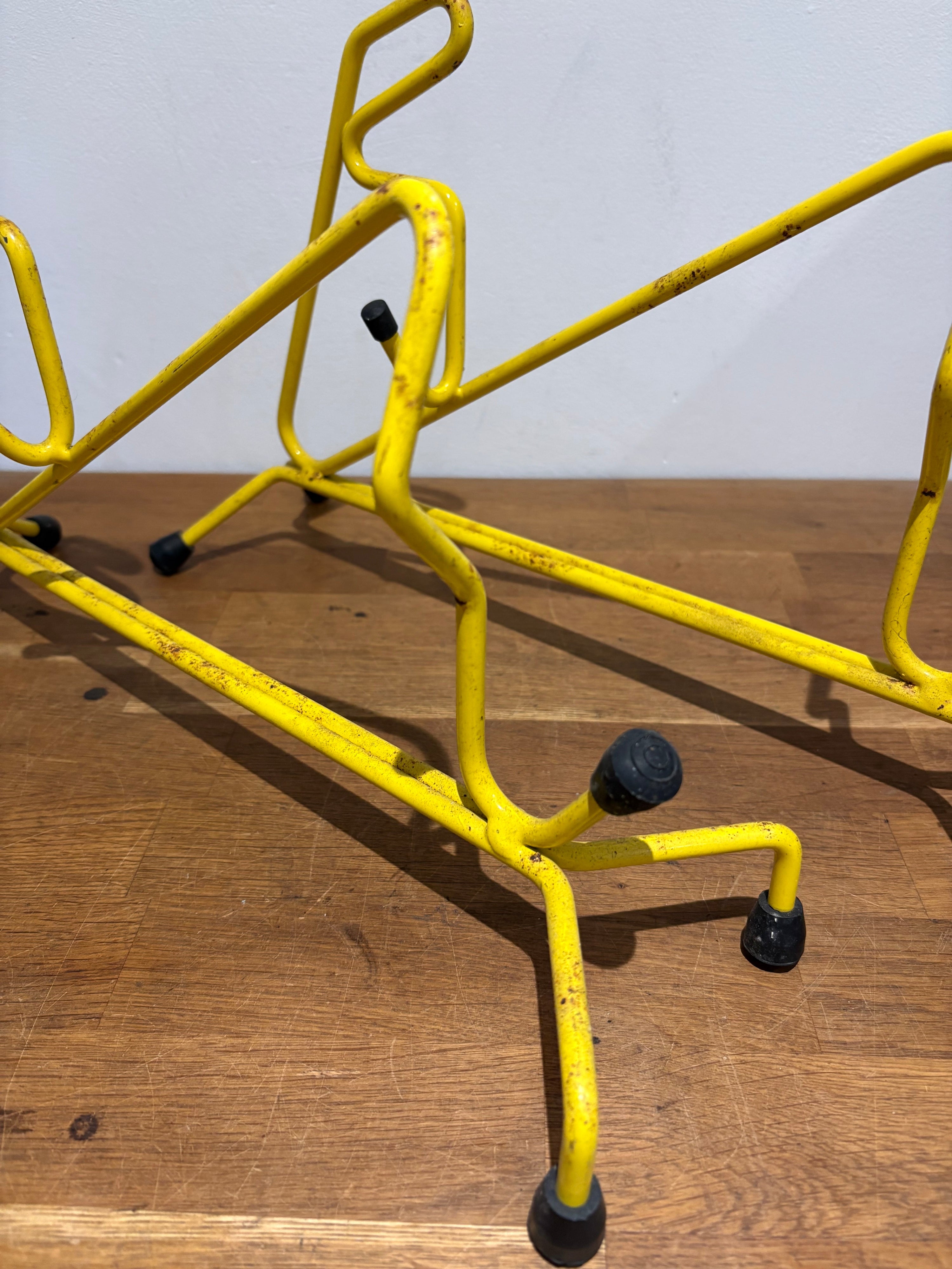 Vintage Wood Cutting Stands / Mobile Trestles, Used But Still Useable.