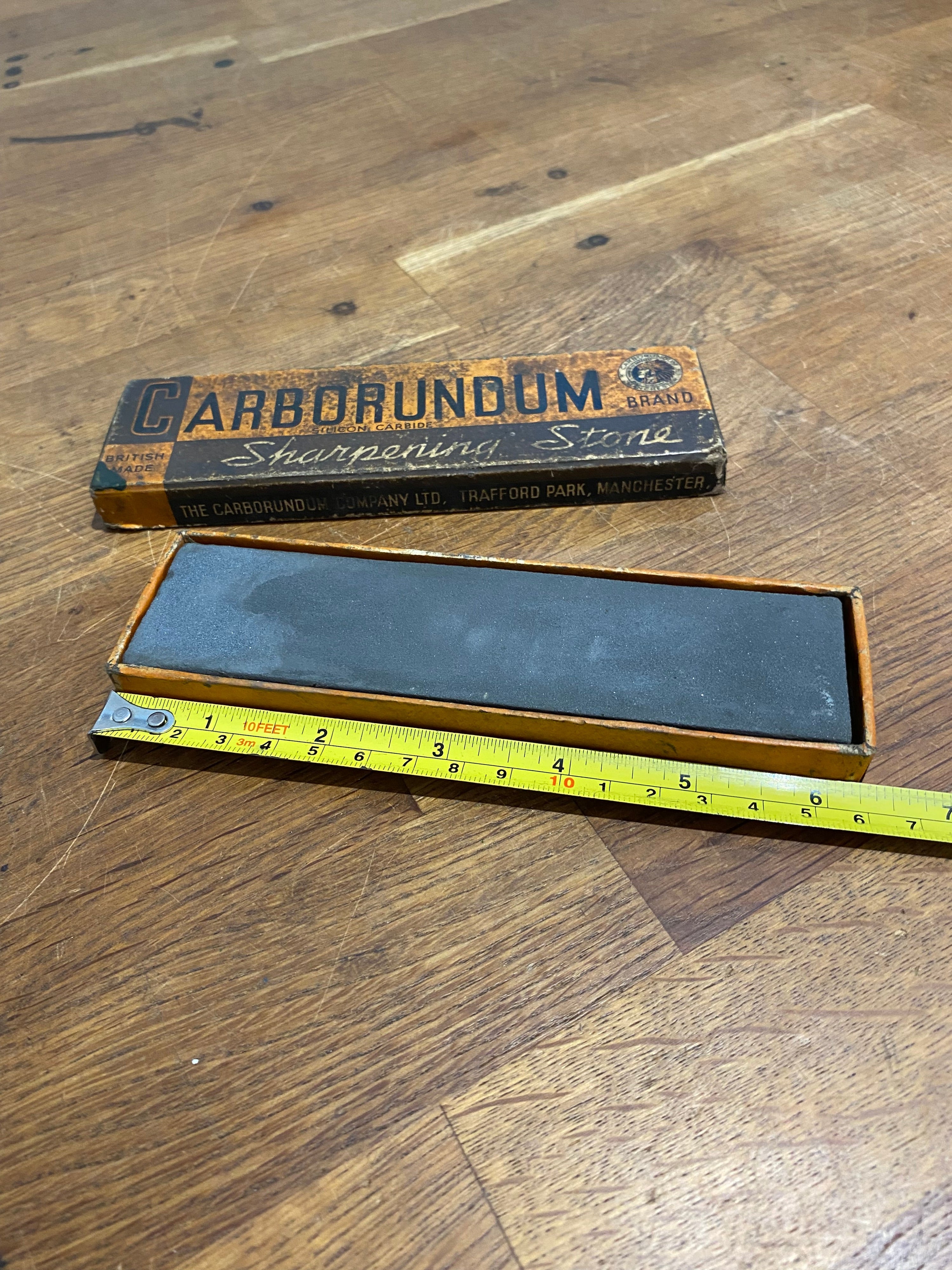 Vintage Carborundum Silicone Carbide Sharpening Stone