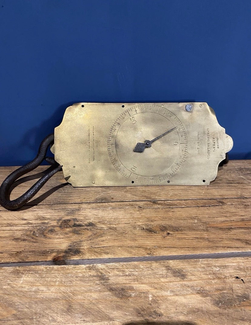 Vintage Salters Class II , Spring Balance 100 Lb By 2oz Hanging Scales