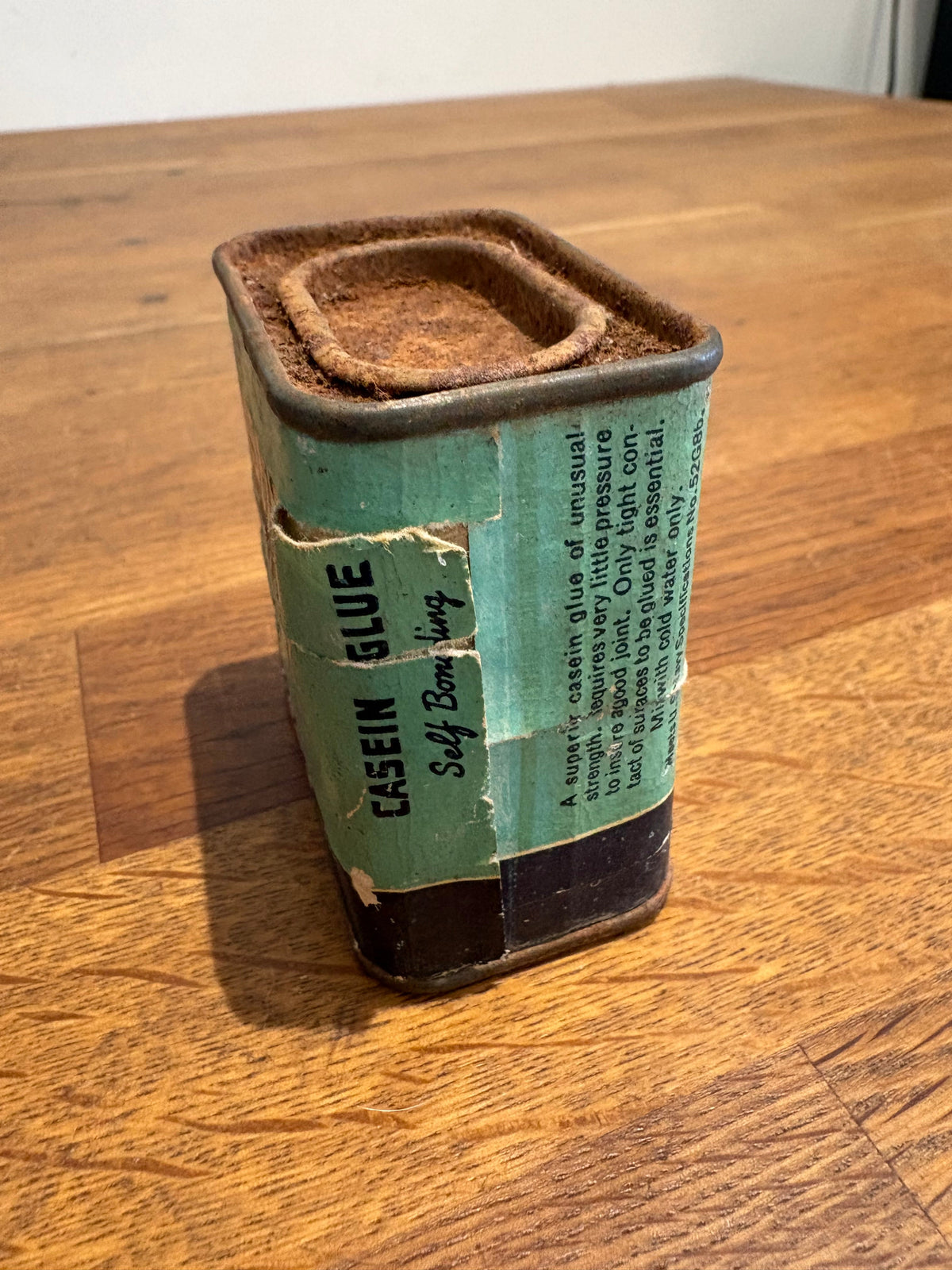 Vintage Laux Casein Glue  Tin , Display Item