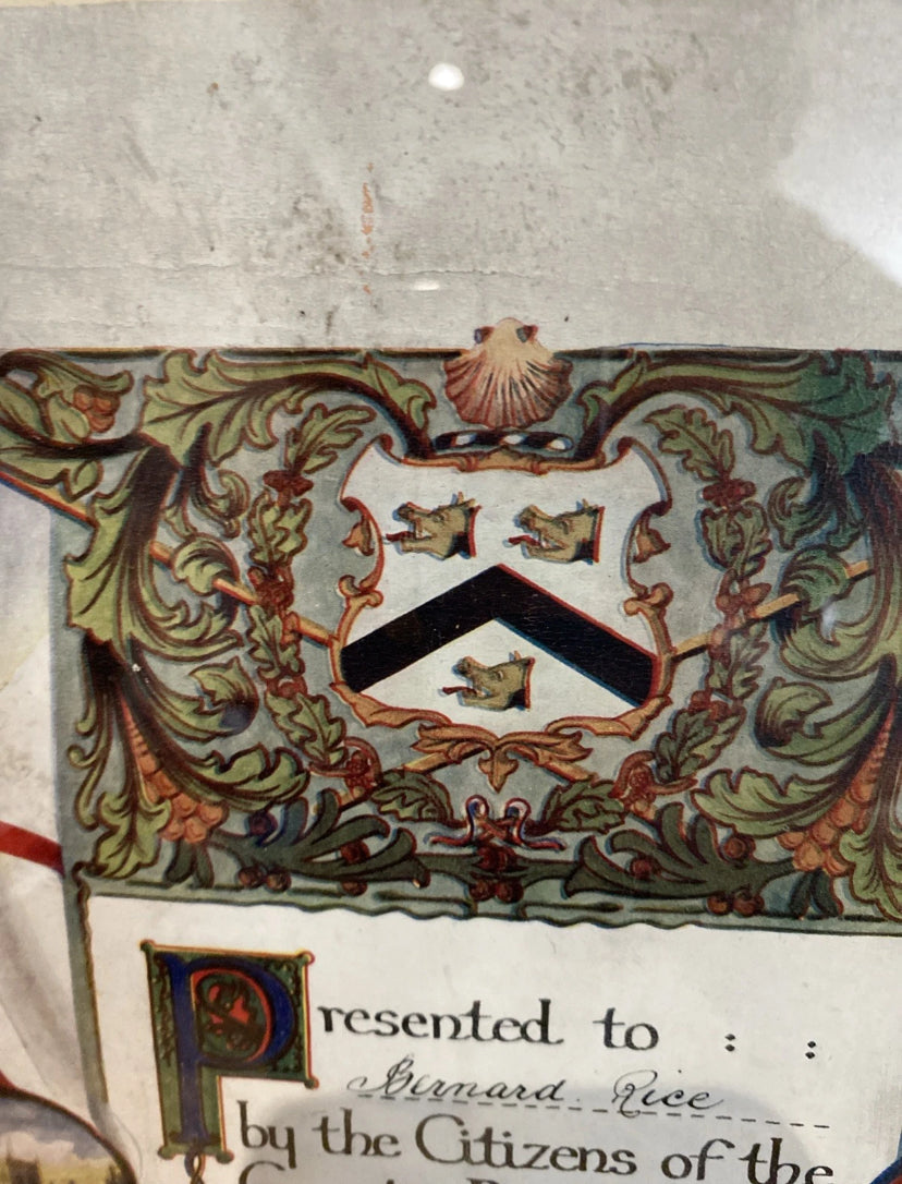 World War 1 Presentation Document RAF 1919  For Service. Grimsby