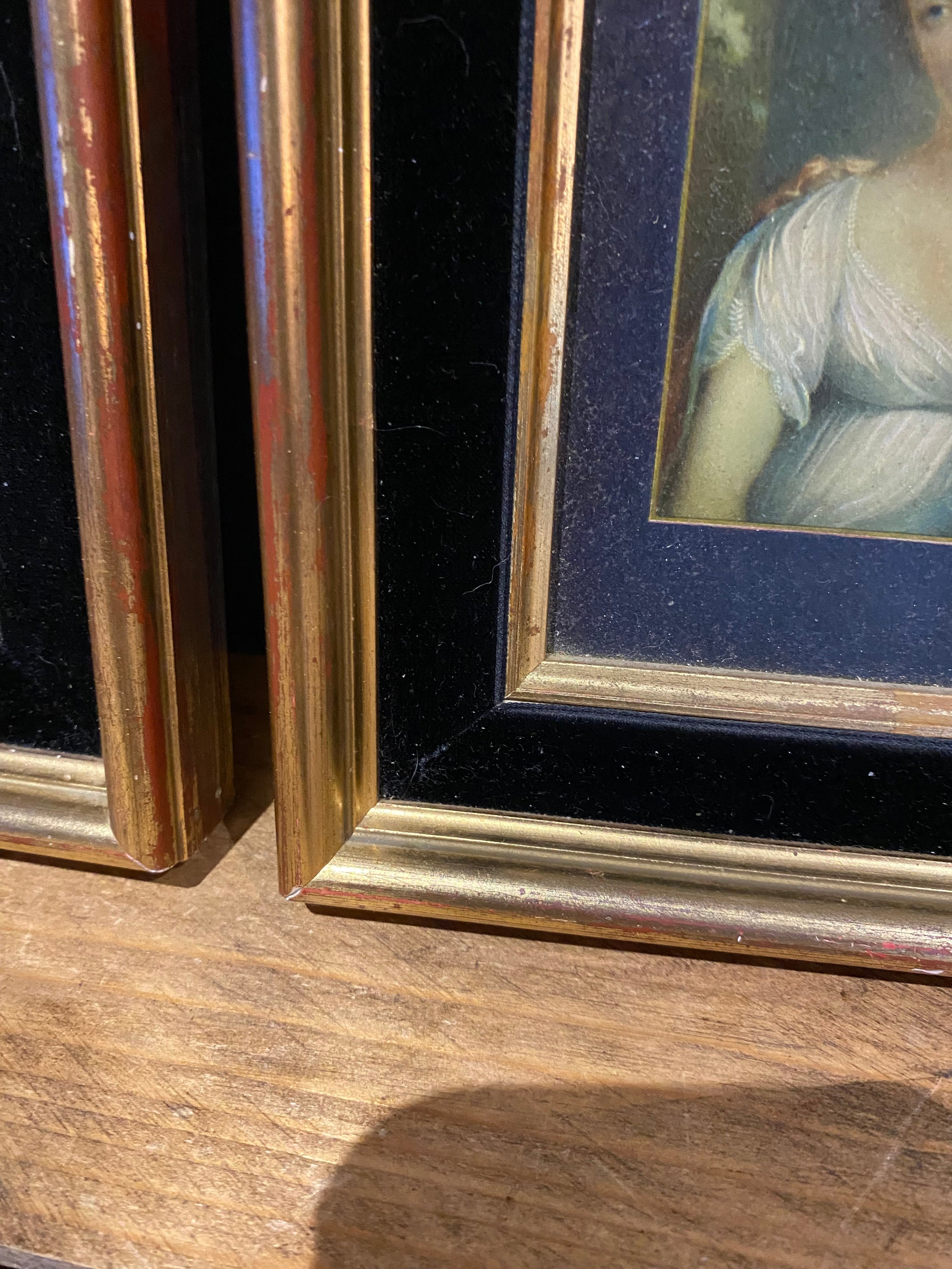 Pair Of Early Victorian STYLE, Aged Prints, Decorative