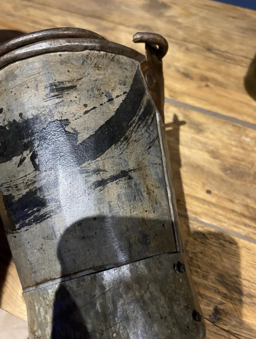 Vintage Small Galvanised/ Steel Buckets / Flower Buckets , Plenty Of Patina X3