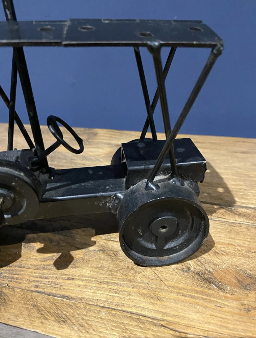 Scratch Built Out Of Old Hinges And Metal , Steam Engine