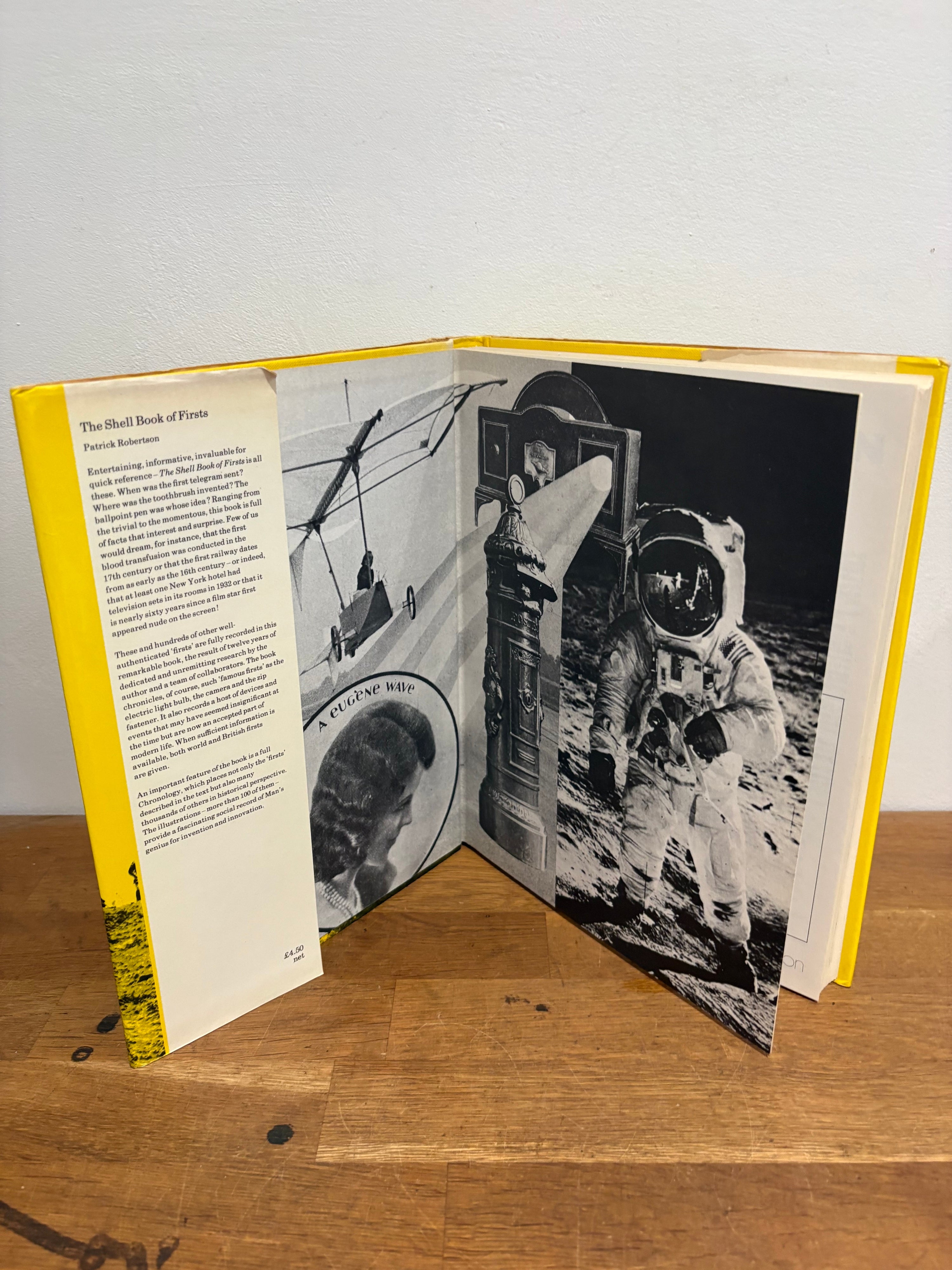 The Shell Book of Firsts , by Patrick Robertson , hardcover.1975.