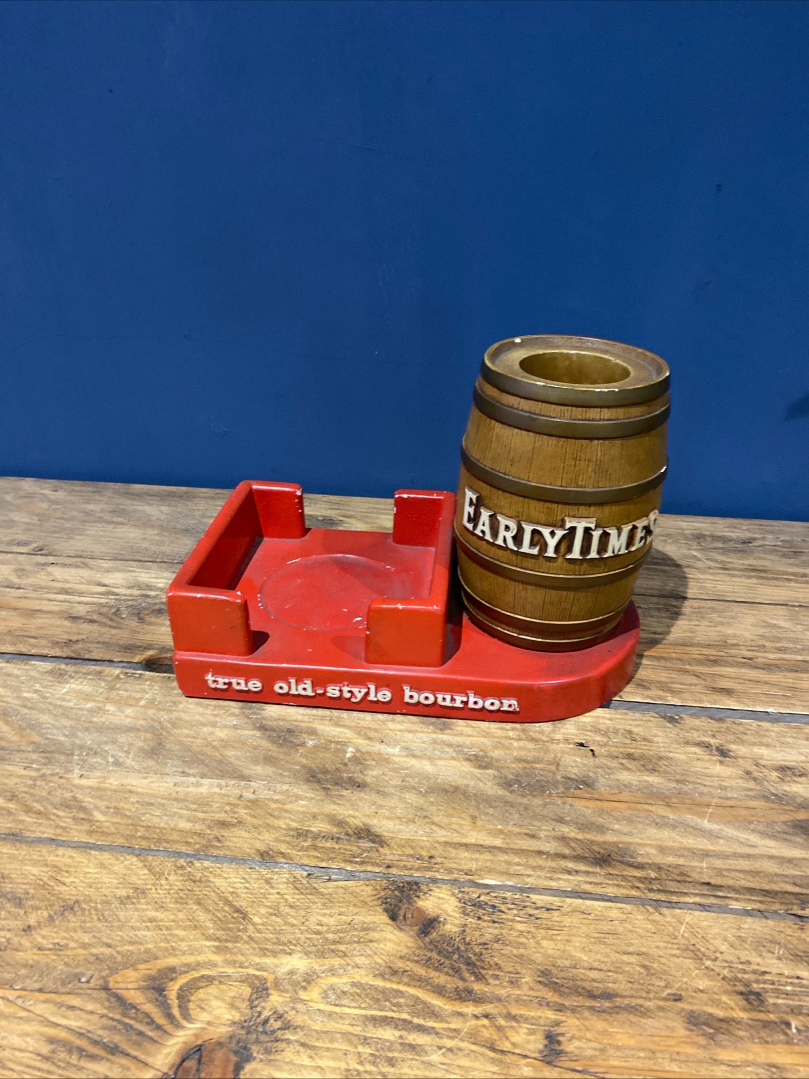 Vintage Early Times Advertising Item , Bottle Or Condiment/ Napkin Holder
