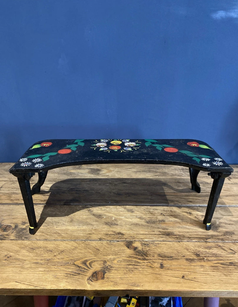 Antique Cast Iron Pot Belly Stove , Bargeware Trivet , Pot Stand