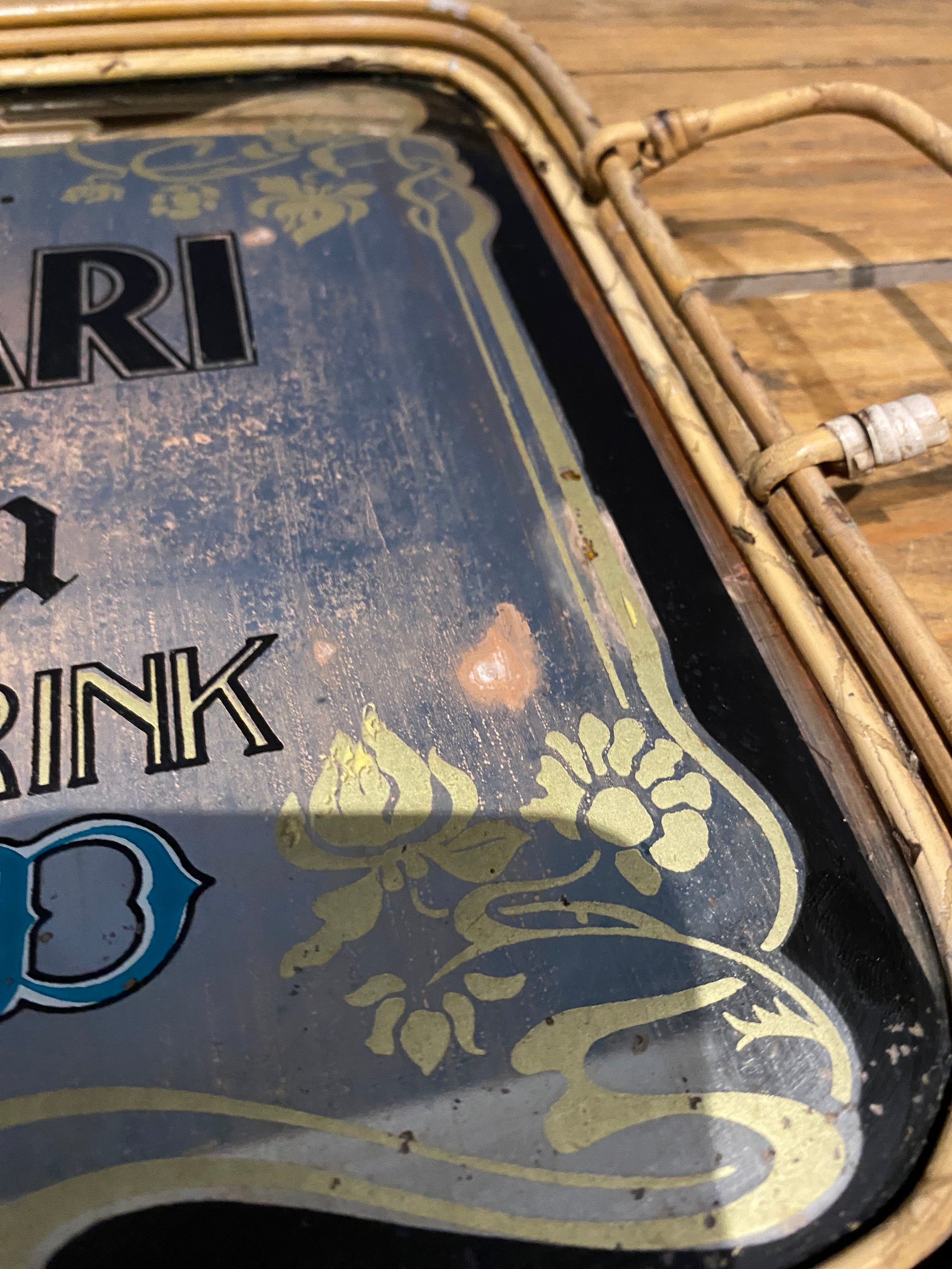 Rare Molinari Sambuca Mirrored Drinks Tray