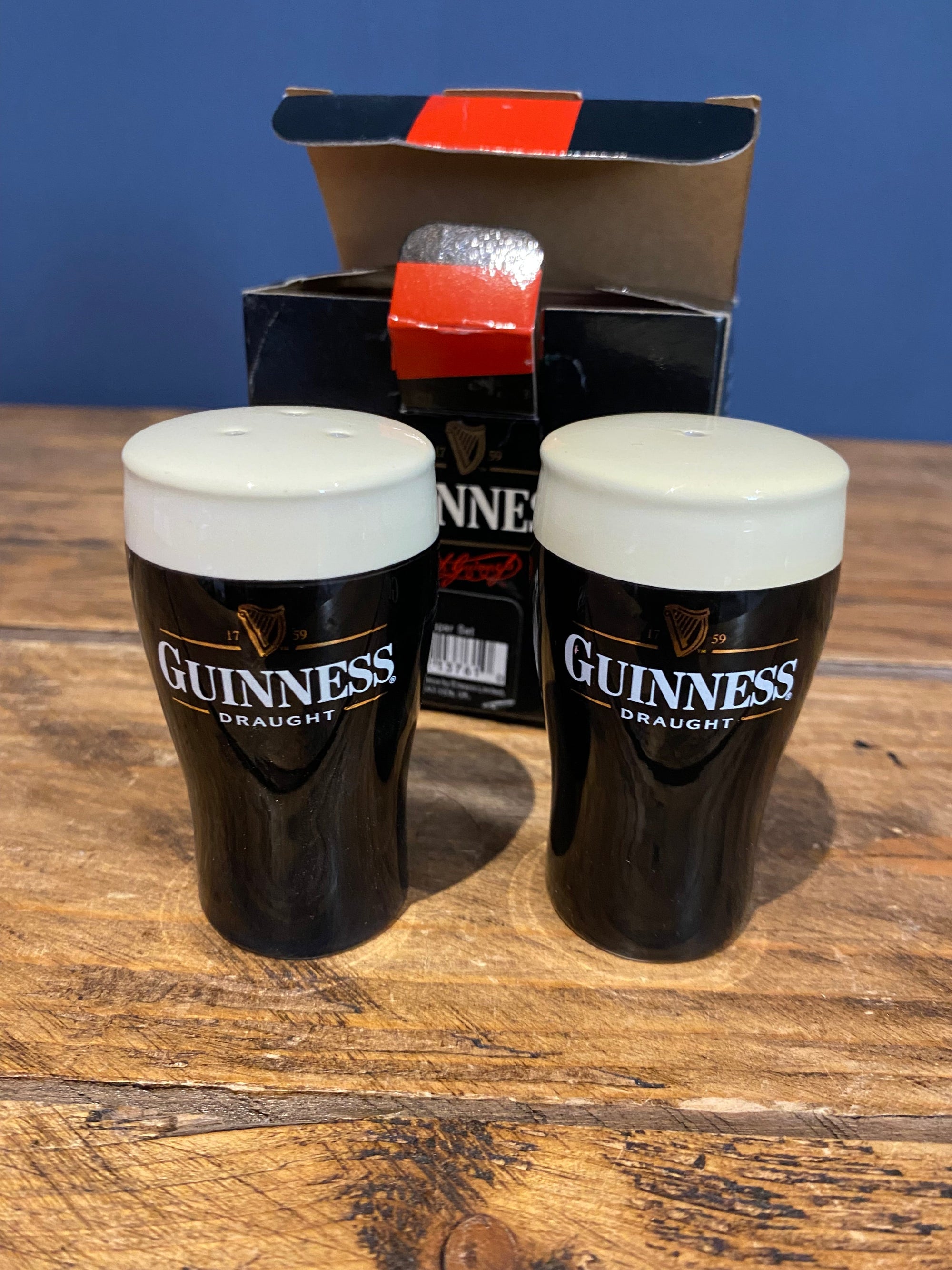 Guinness salt & pepper pots