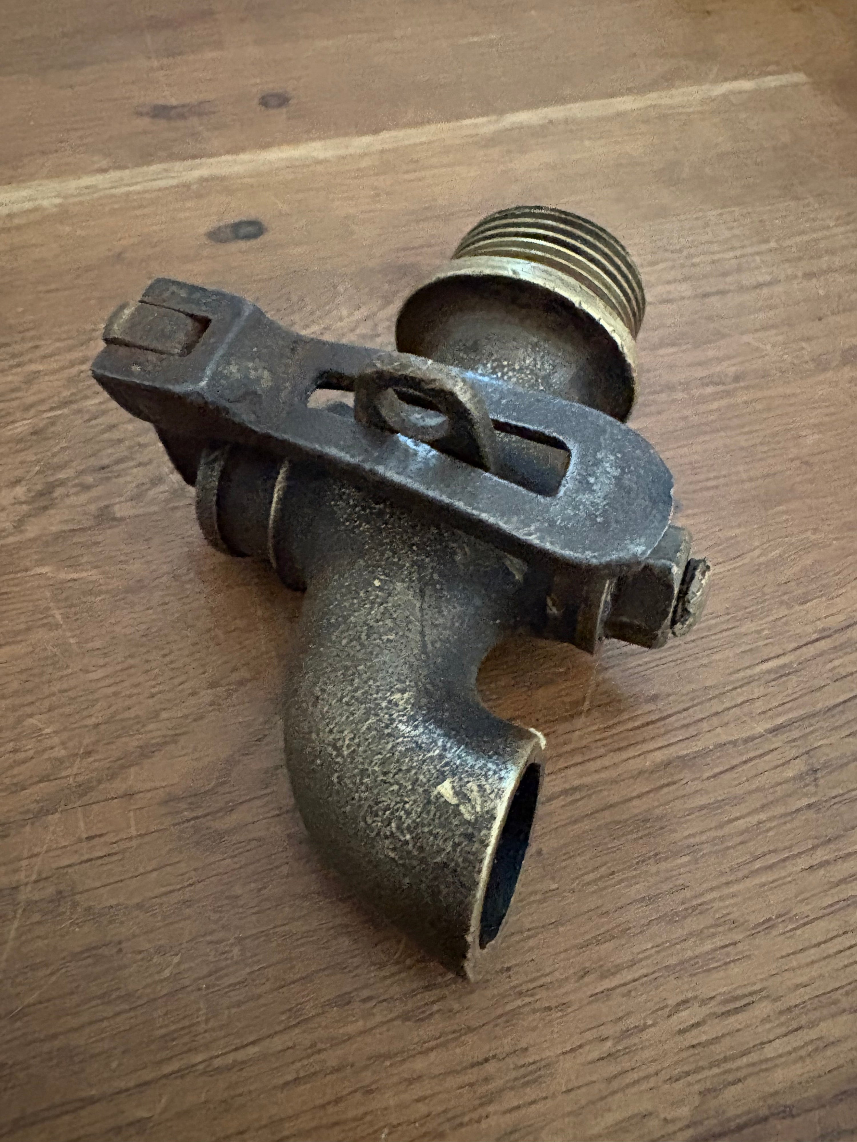Vintage Brass Lockable Tap , Oil Tap, Barrel Tap