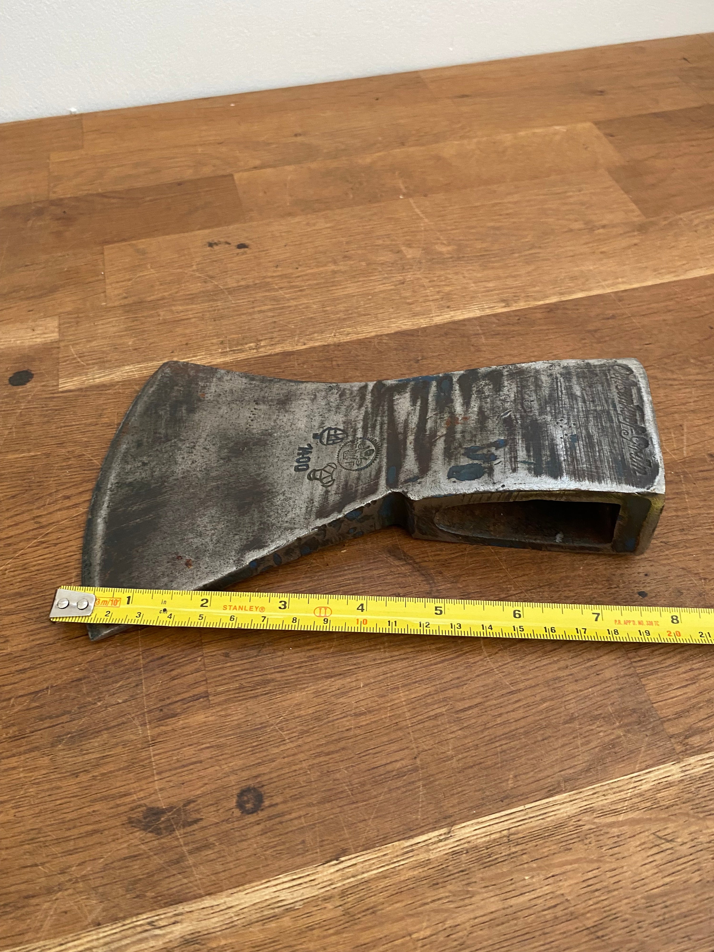 Rare Ochsenkopf Grun vintage axe head .