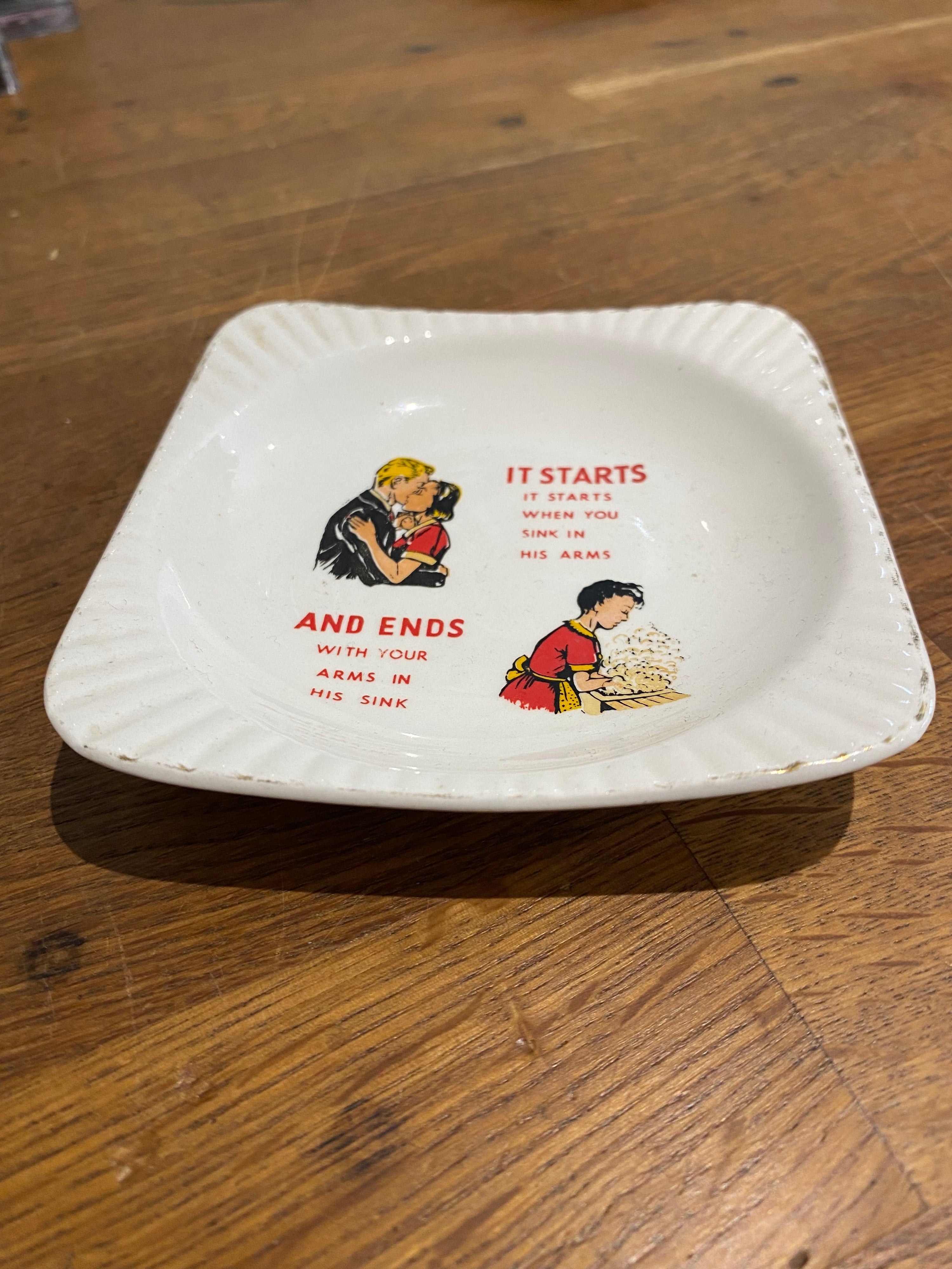 1950’s / 1960’s , Humorous Ceramic Trinket Dish.