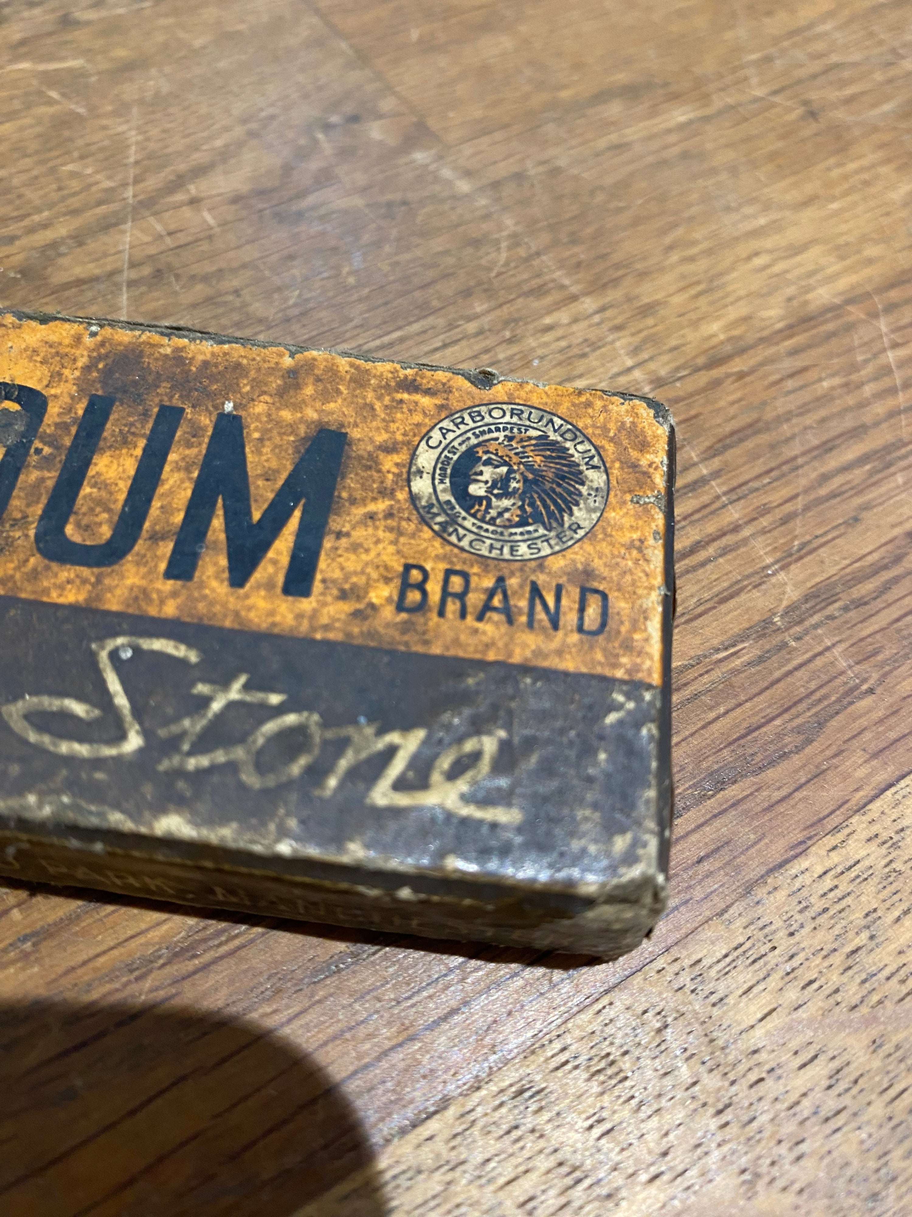 Vintage Carborundum Silicone Carbide Sharpening Stone