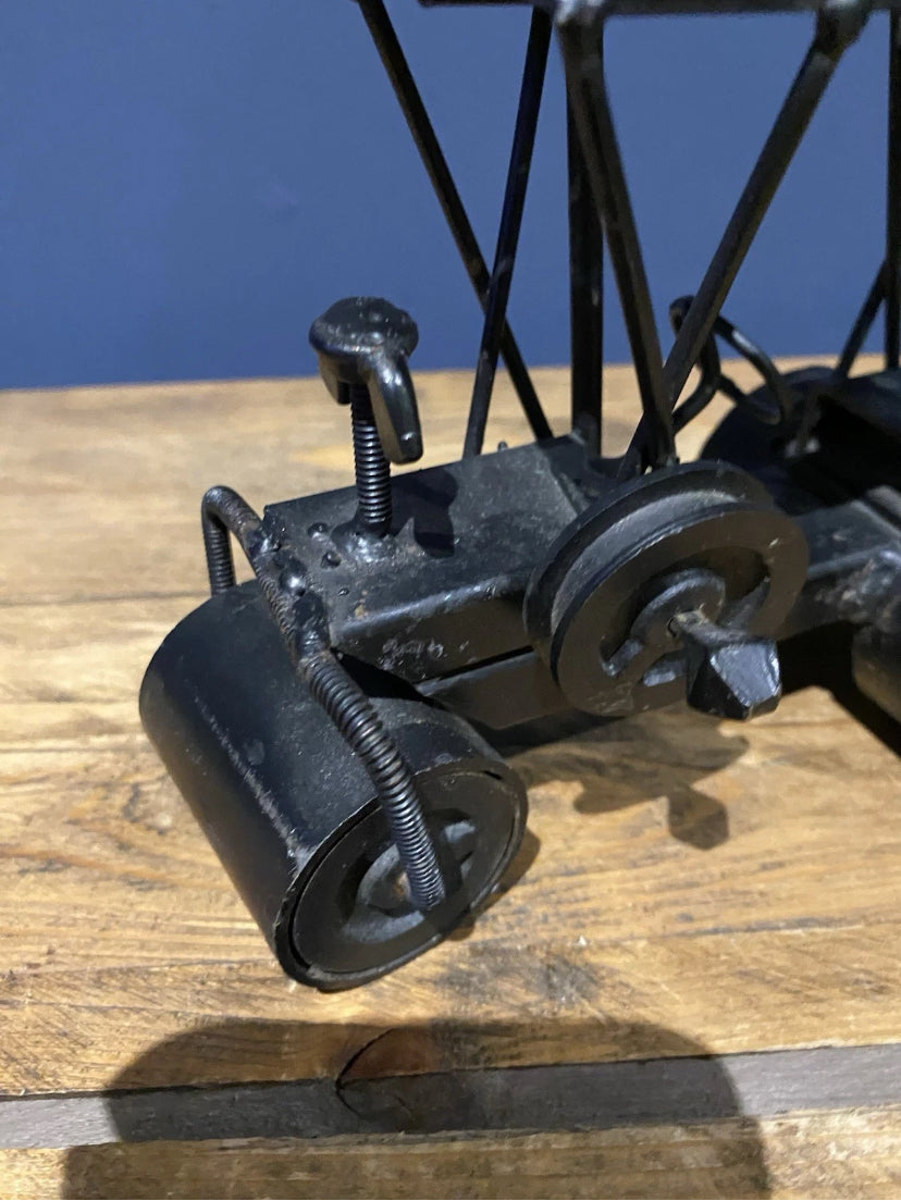 Scratch Built Out Of Old Hinges And Metal , Steam Engine
