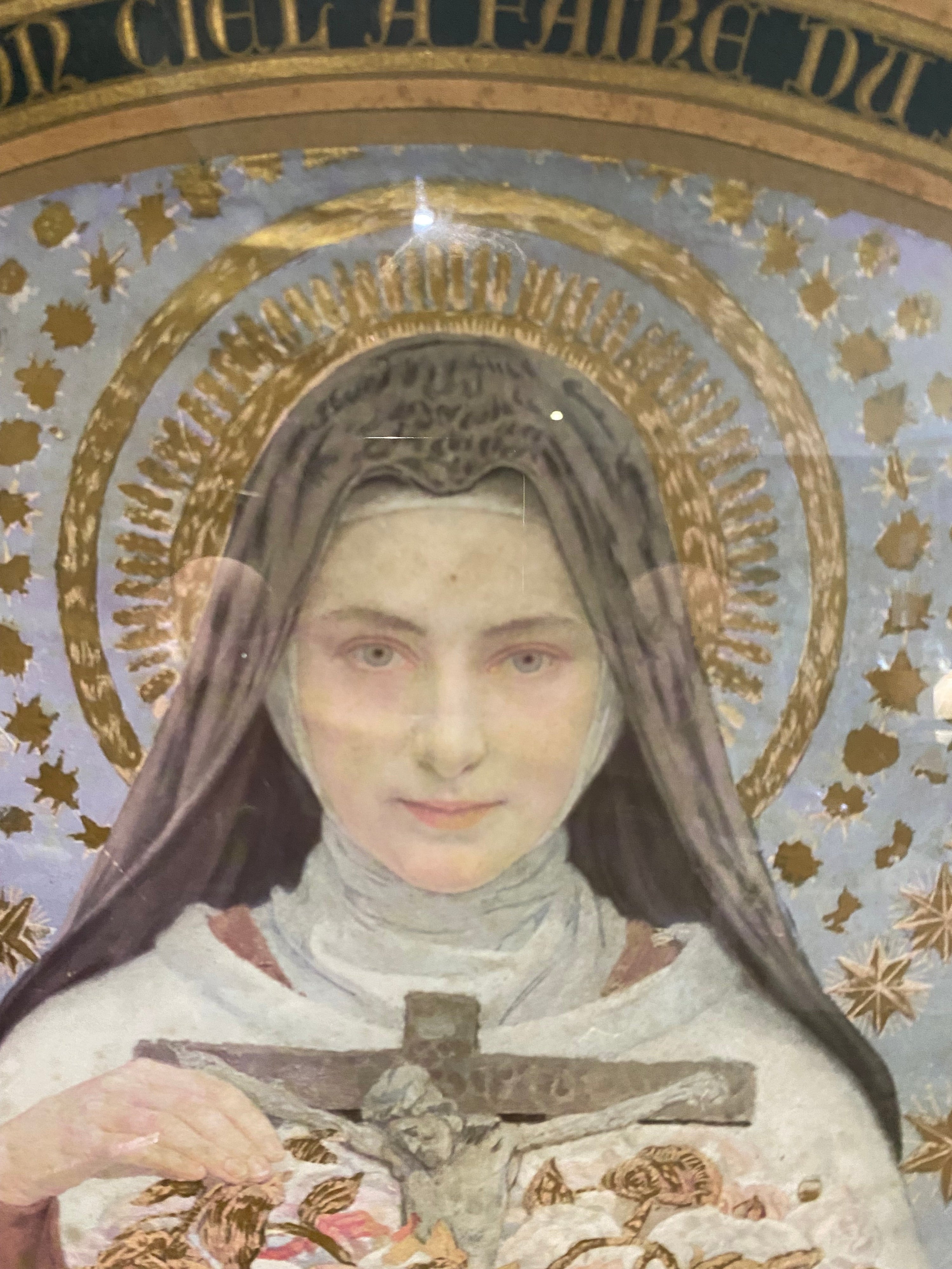 Vintage Edgar Maxence Lithograph/print. St. Therese Of Lisieux.