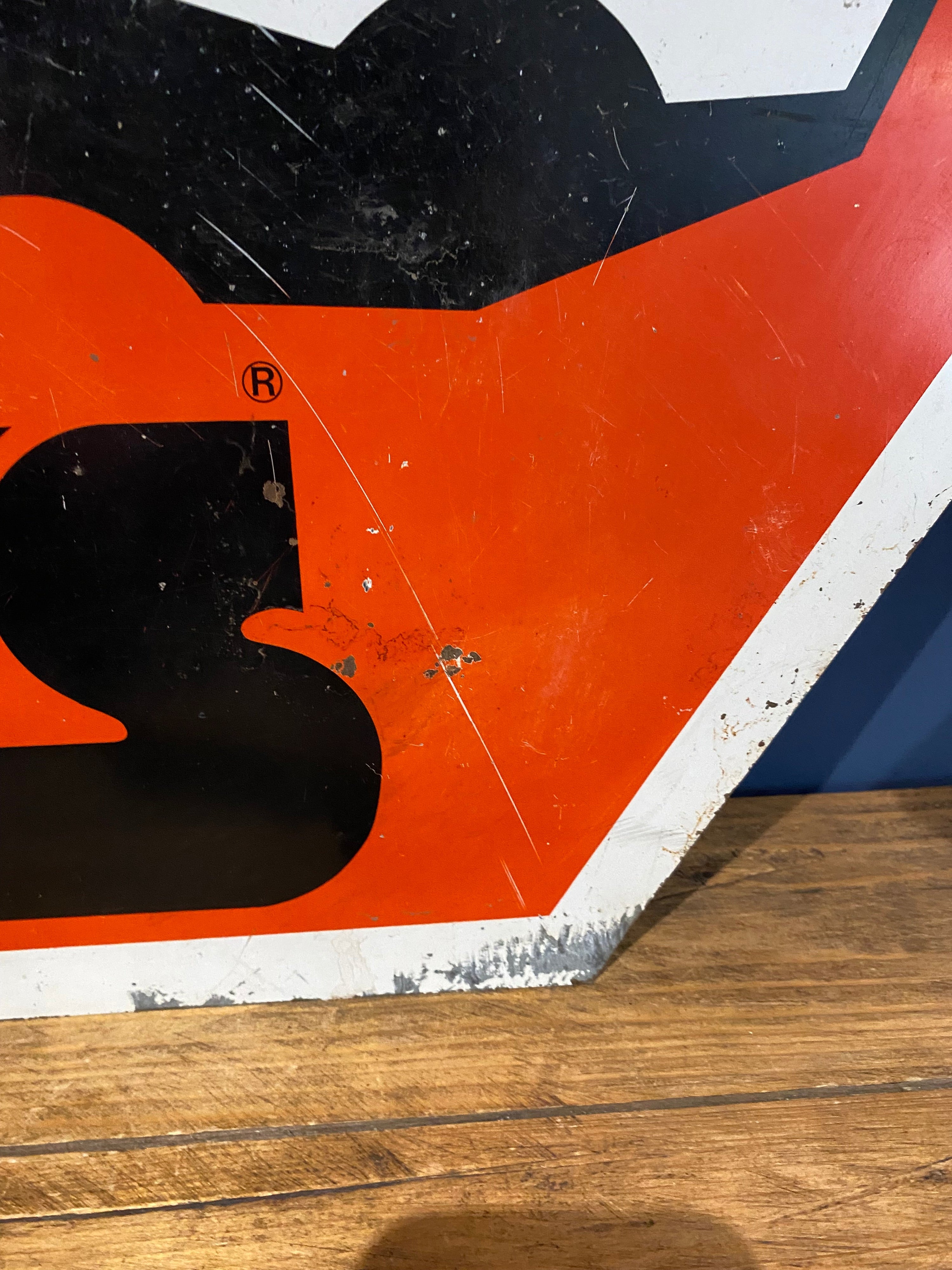 Large LTS Protection Metal Sign , Advertising Sign, Petroliana, Vintage