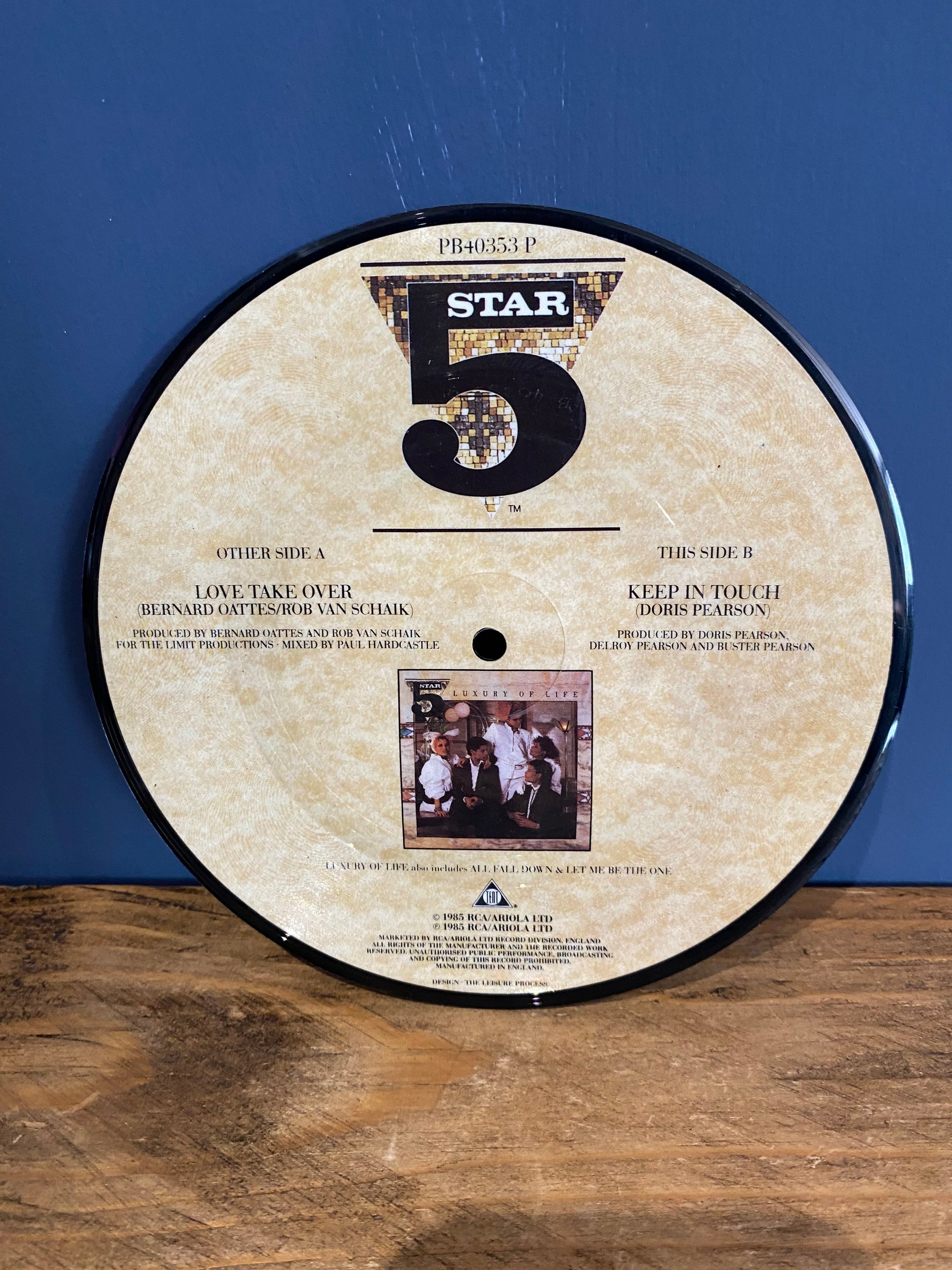 5 Star , Love take over , 7” picture disc