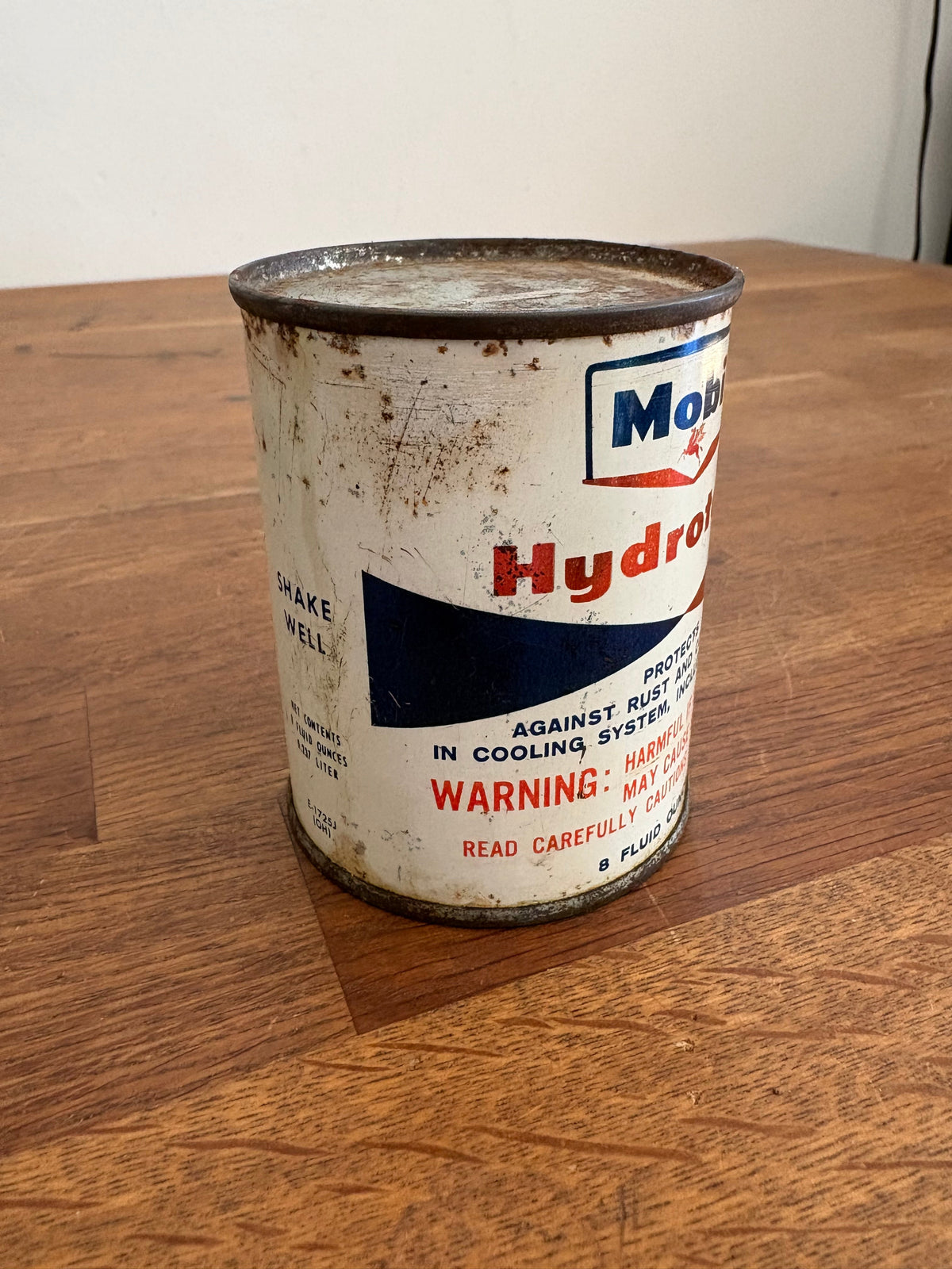 Vintage Mobil Hydrotone Can , Sealed , For Display Only , 8 Fl Oz