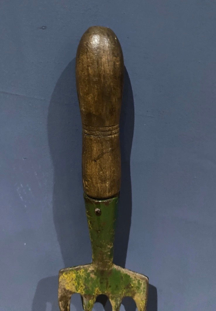 Vintage Hand Garden Fork , Hand Tool
