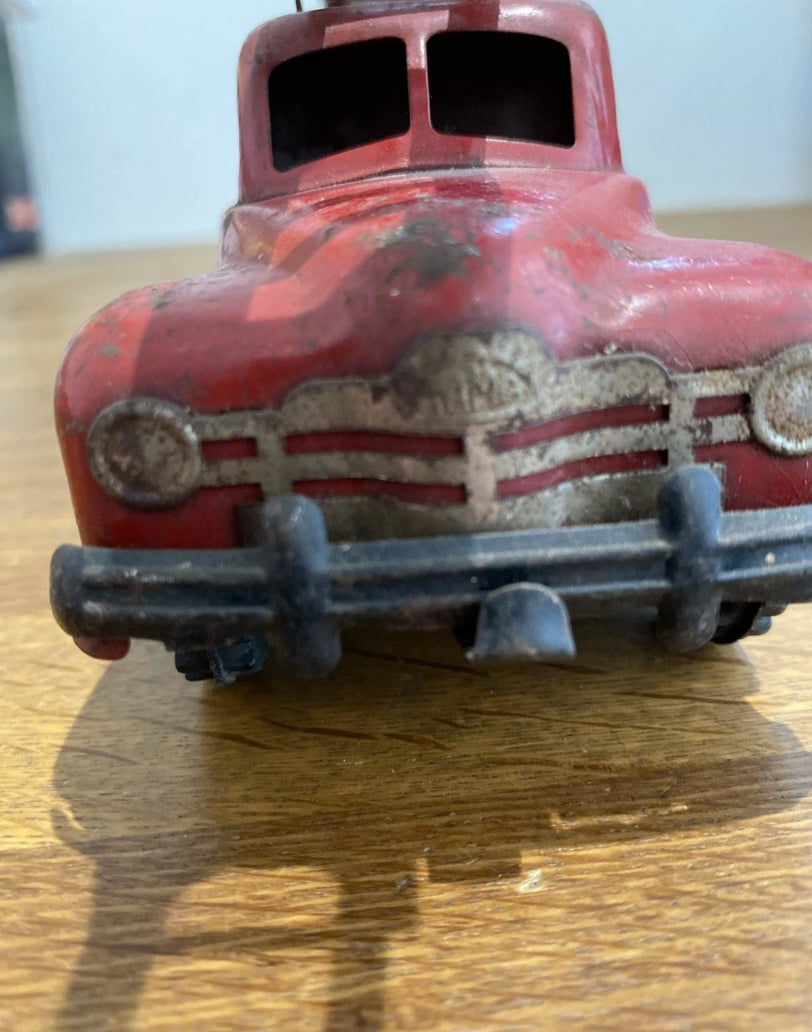 Vintage Tinplate Gama Fire Engine, Fire Truck , Ladder Truck , Clockwork, Works