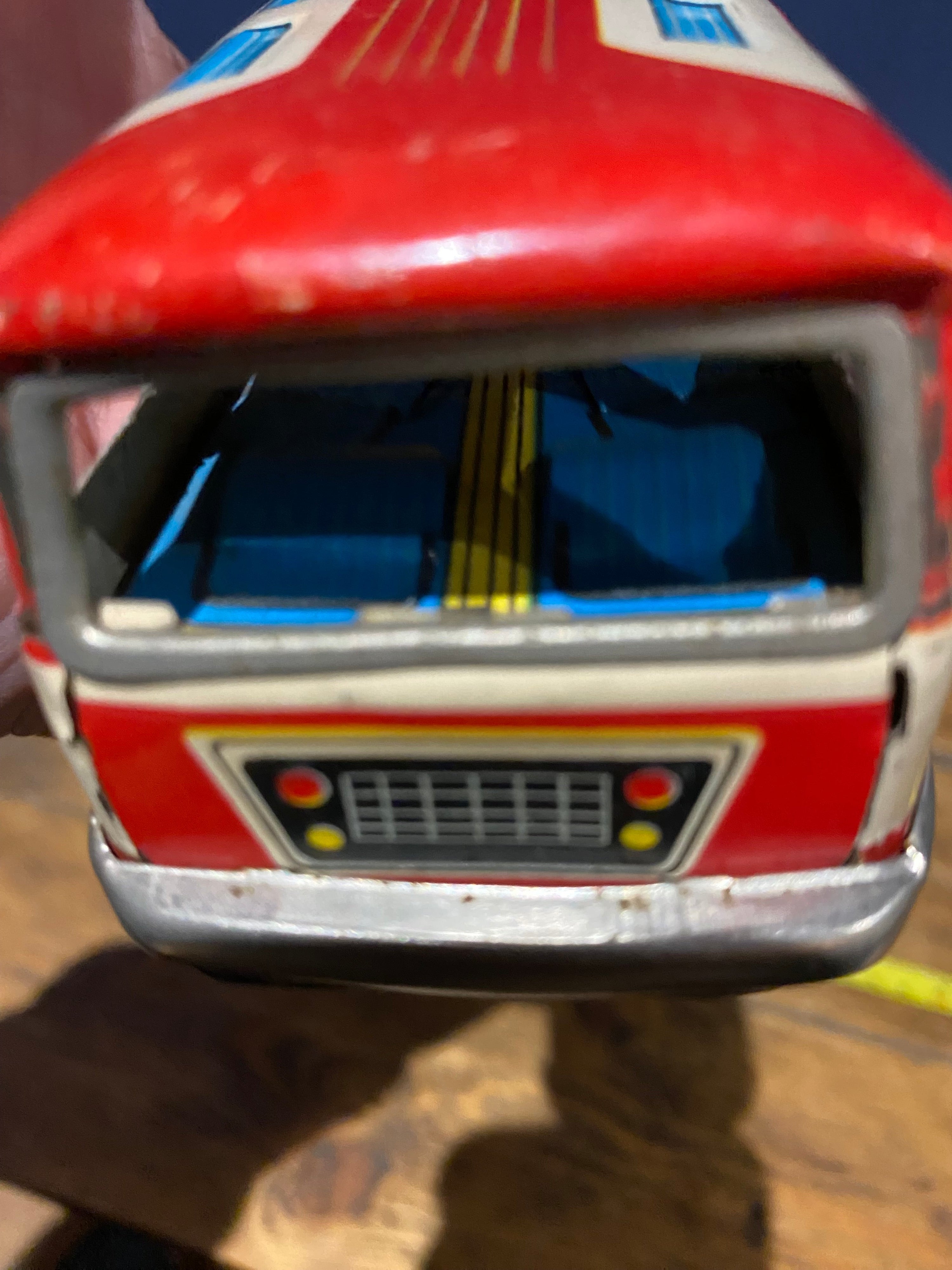 Vintage Tinplate SFTF , Made In China , Tinplate Bus