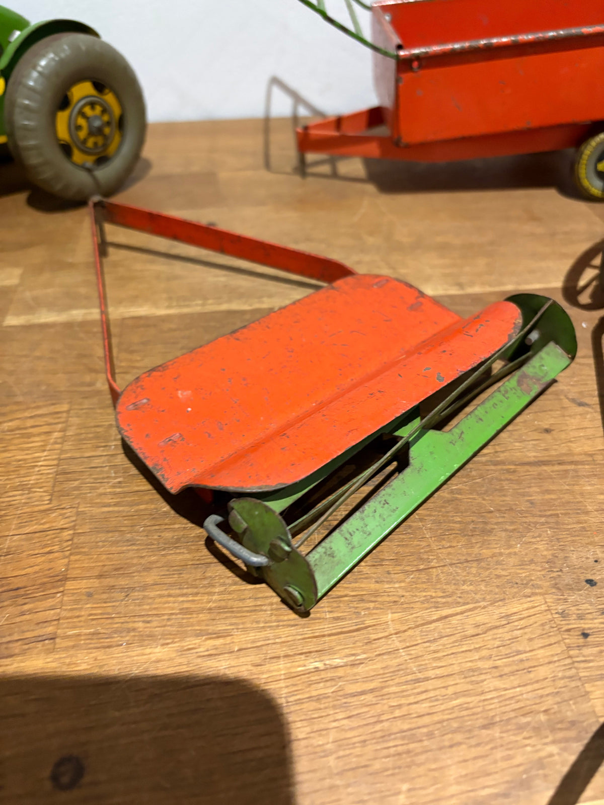 Vintage Mettoy Tin Plate Tractor And Trailer And Other Bits, Spares Or Repairs