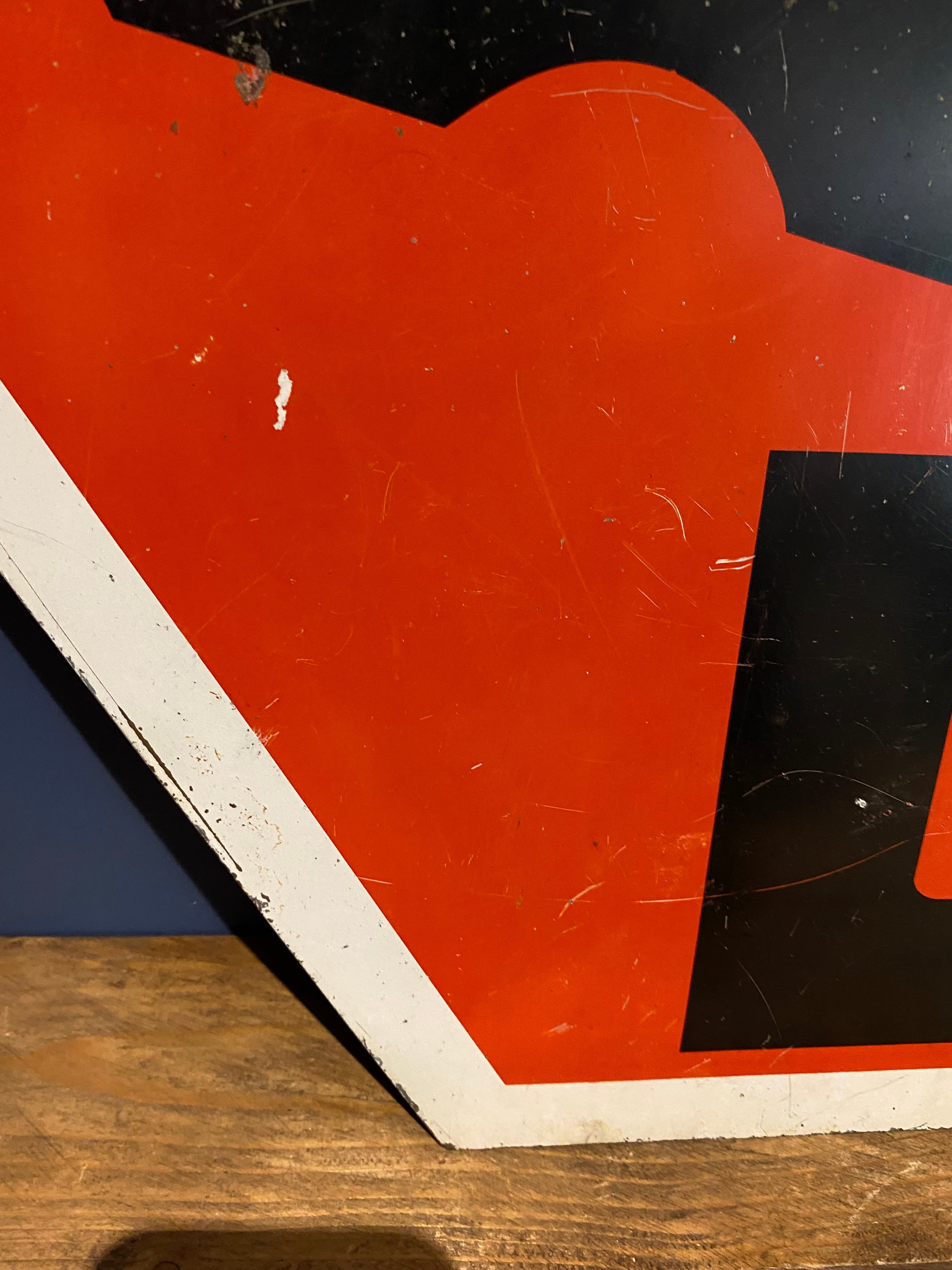 Large LTS Protection Metal Sign , Advertising Sign, Petroliana, Vintage