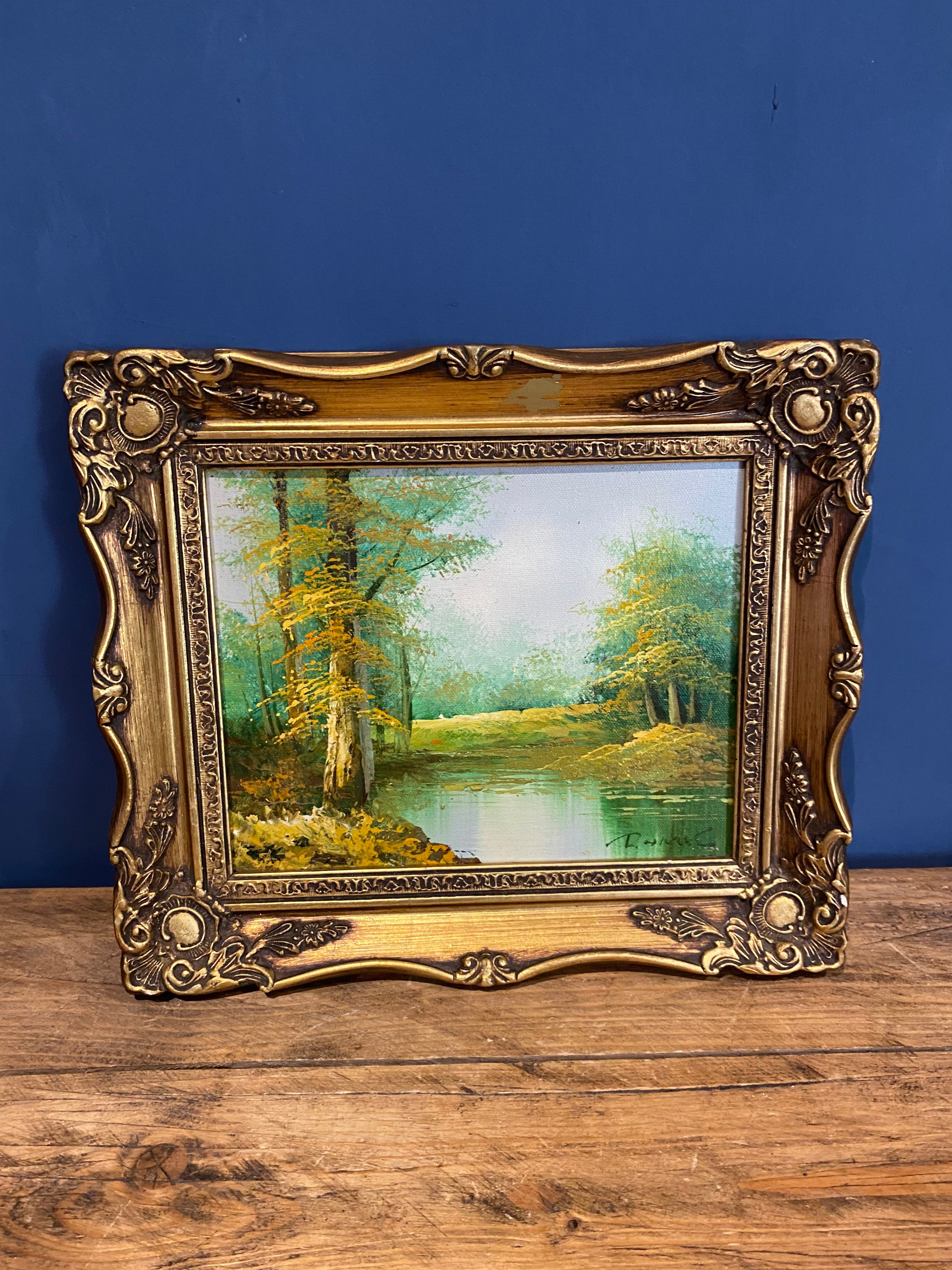 Early Landscape Painting , Mixed Media, Oil And Watercolour