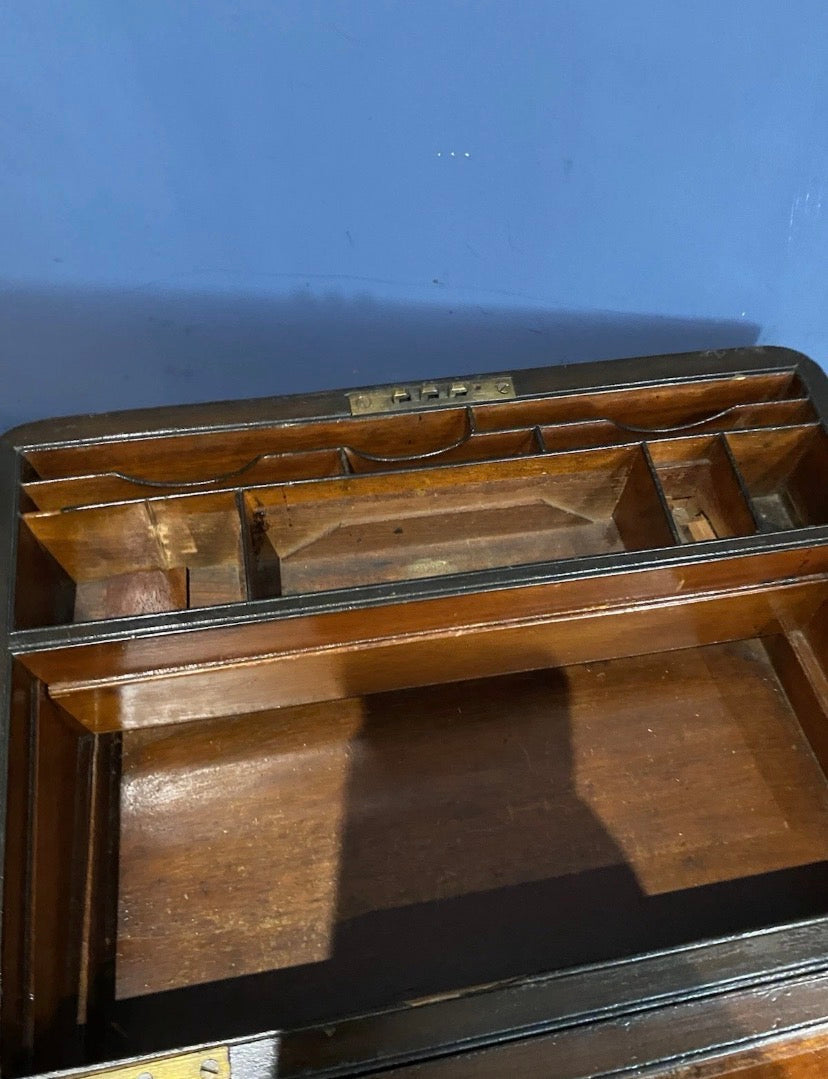 Antique Box / Writing Slope In Need Of Tlc , Secret Compartment.