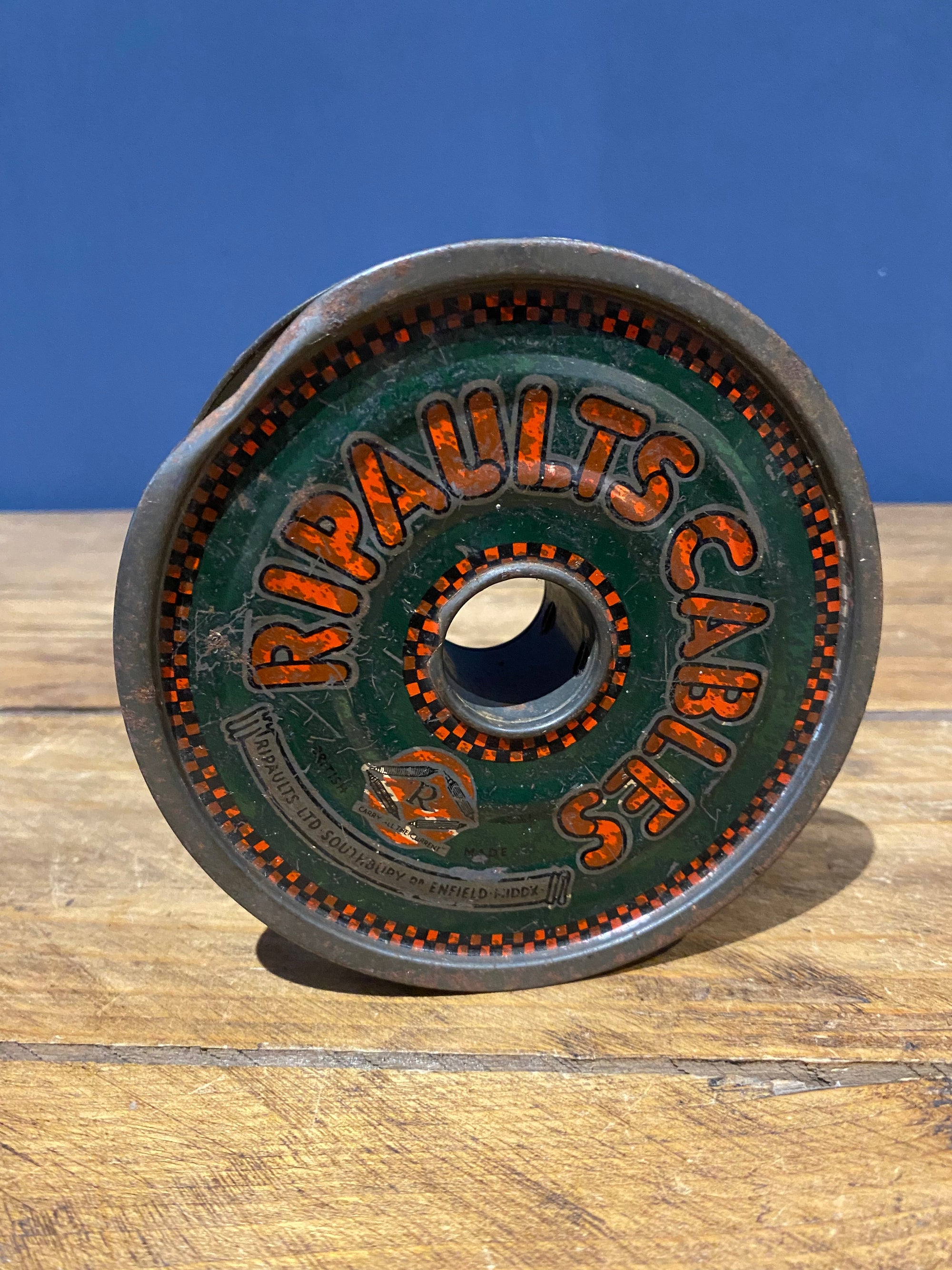 Vintage Ripaults Cables , Cable Reel