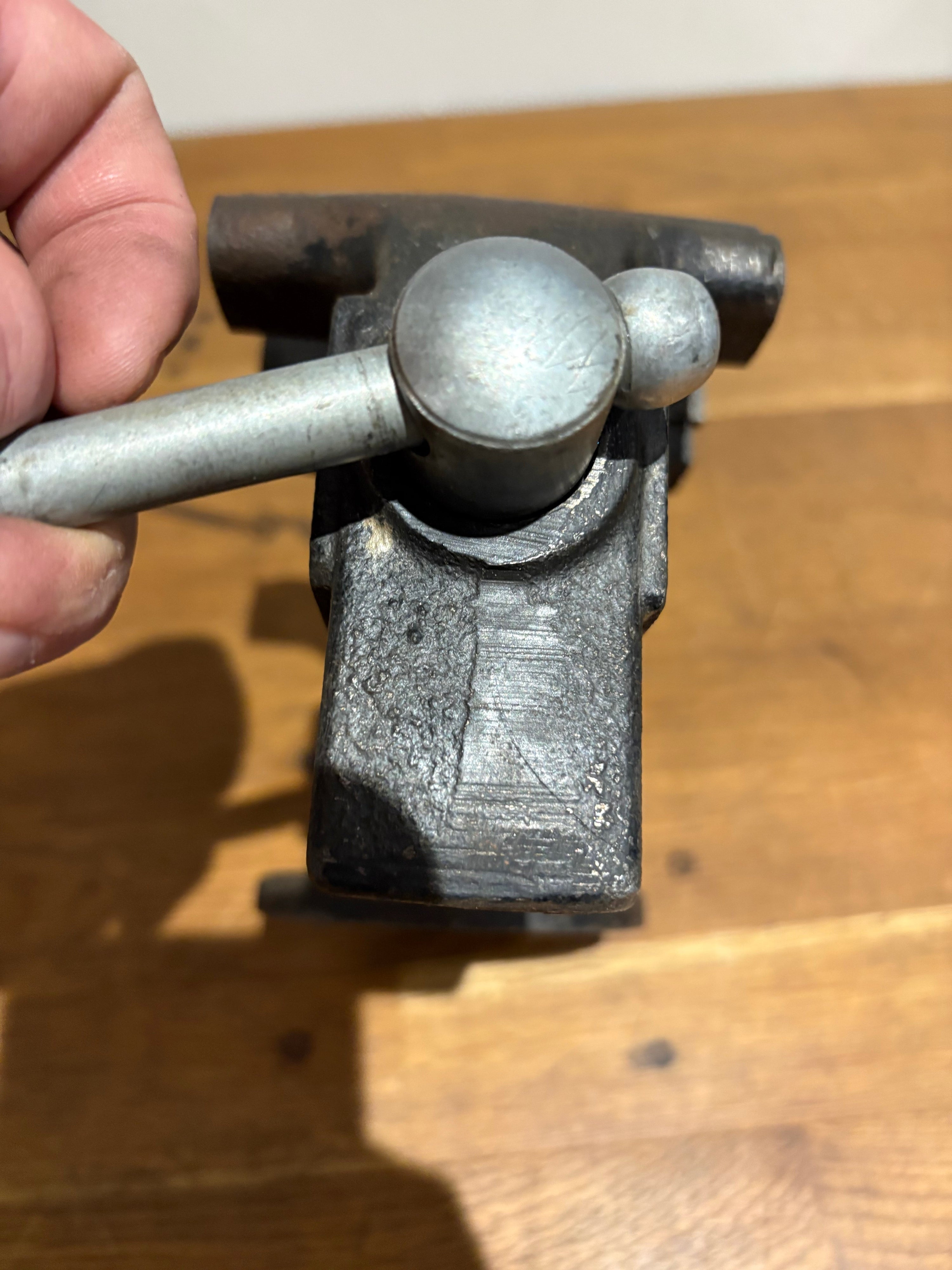 Vintage Hilka Bench Vice , 3.5” Jaws , Made In Japan