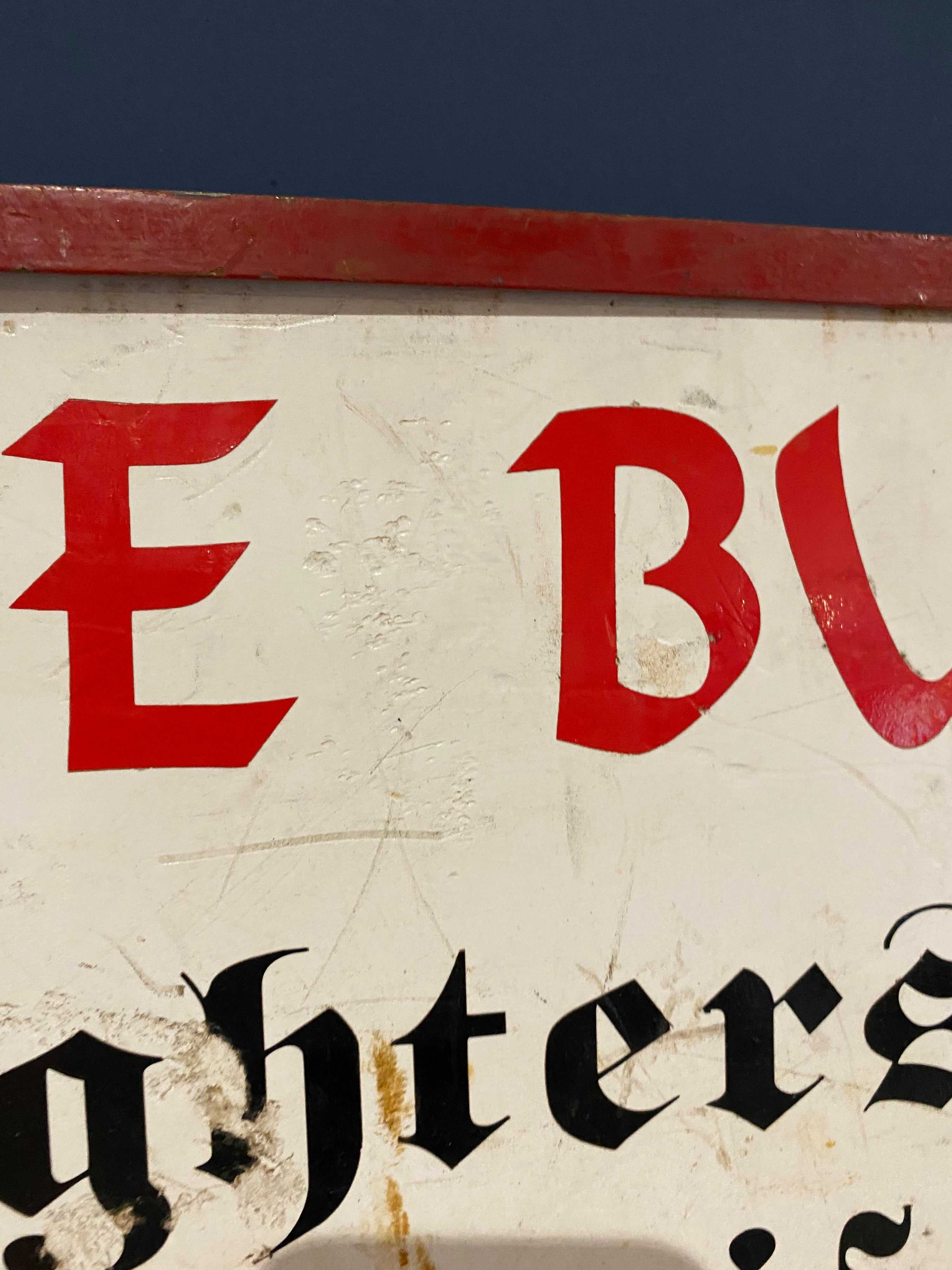 Vintage advertising sign / shop sign
