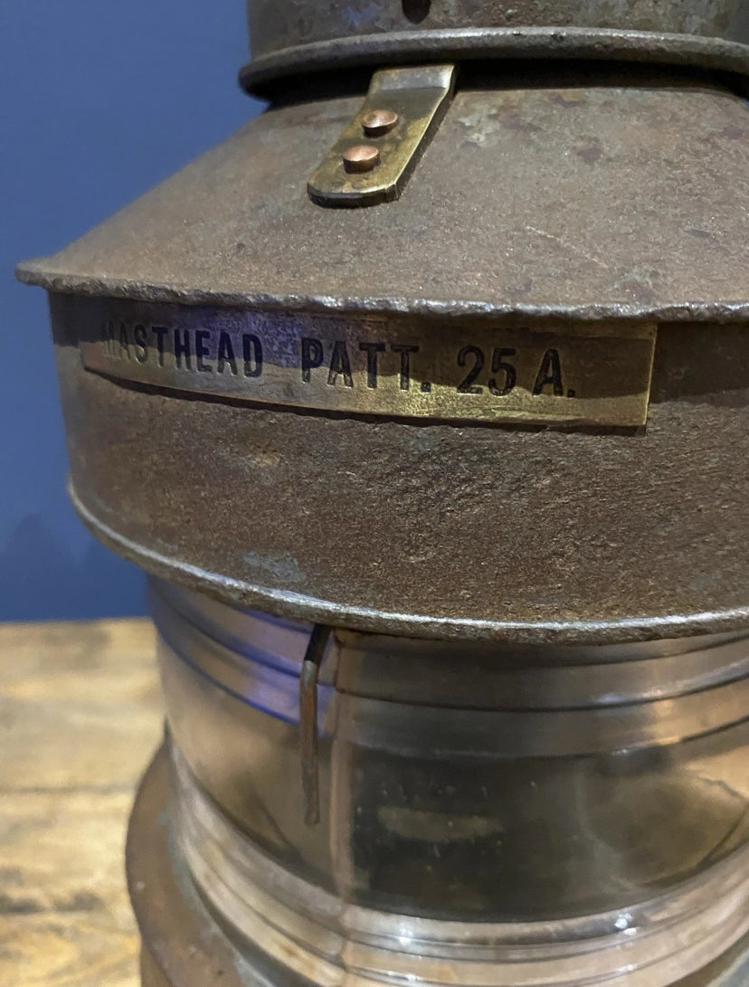 Antique/ Vintage Masthead Patt 25A, Birmingham Engineering Company Lamp