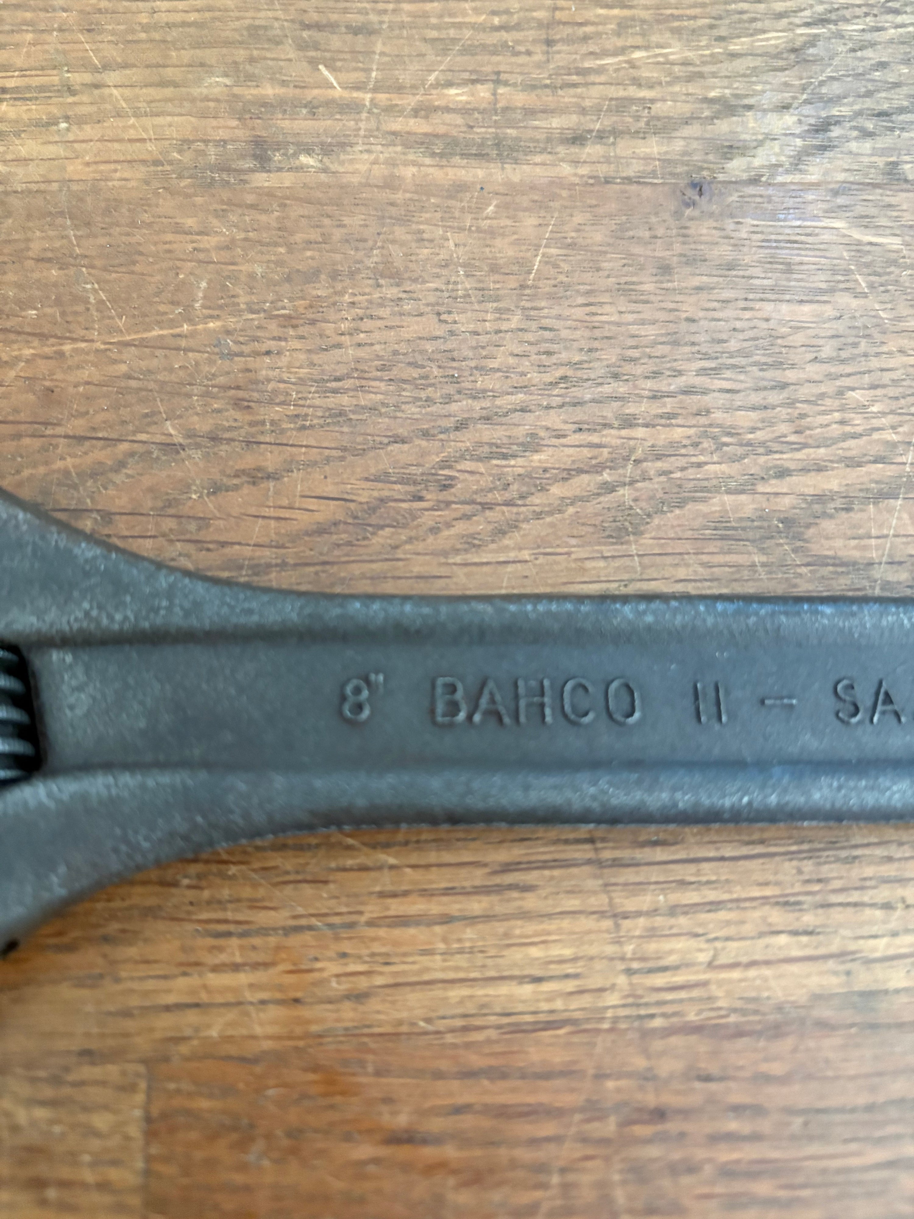 Vintage Bahco Saab 8” Adjustable Spanner Wrench