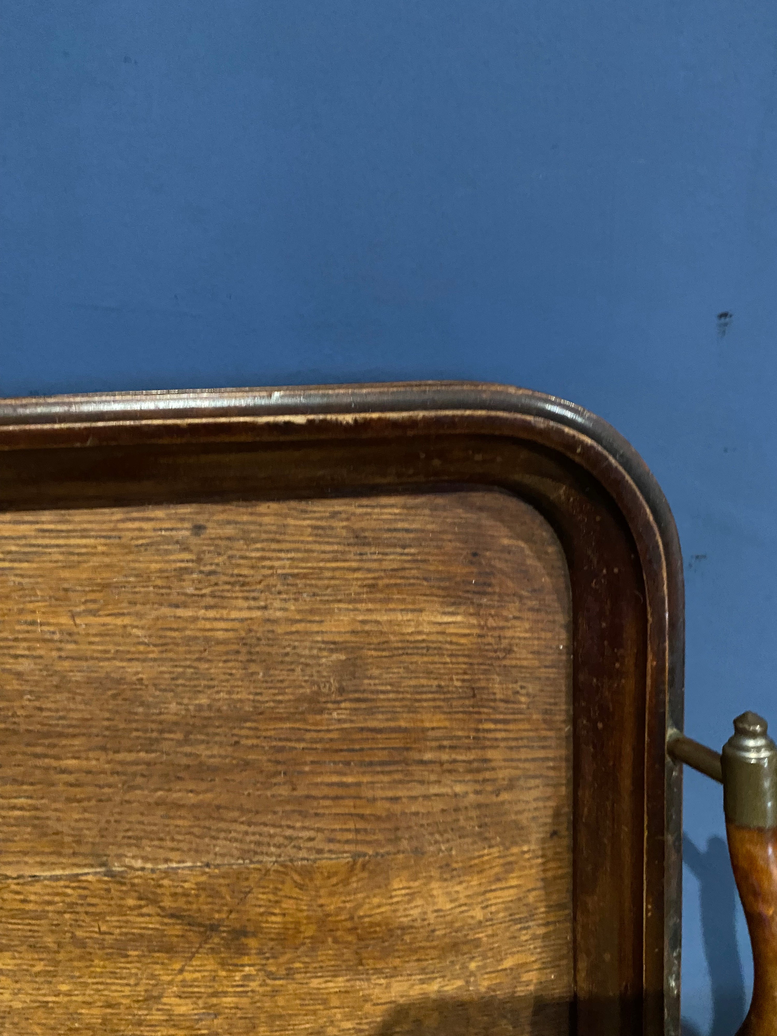 Beautiful Small Edwardian Sandwich/ Breakfast Tray . Wooden Tray, Tea Tray