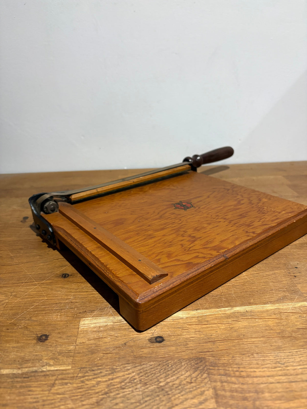 Vintage Jay-Nay Photograph/ Paper Guillotine , Paper Cutter.