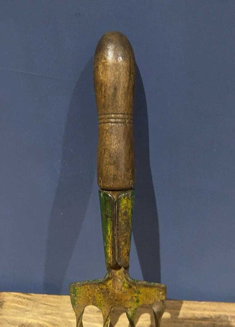 Vintage Hand Garden Fork , Hand Tool